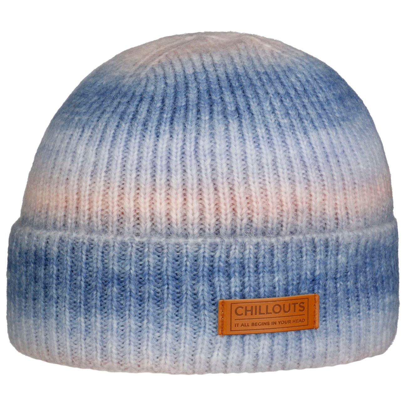 Chillouts Women's Blue Rainbow Beanie Hat By
