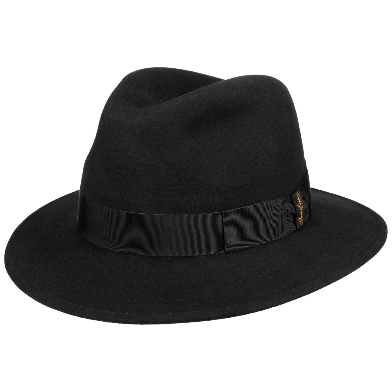 Borsalino Women's Black Piemonte Traveller Wool Hat By