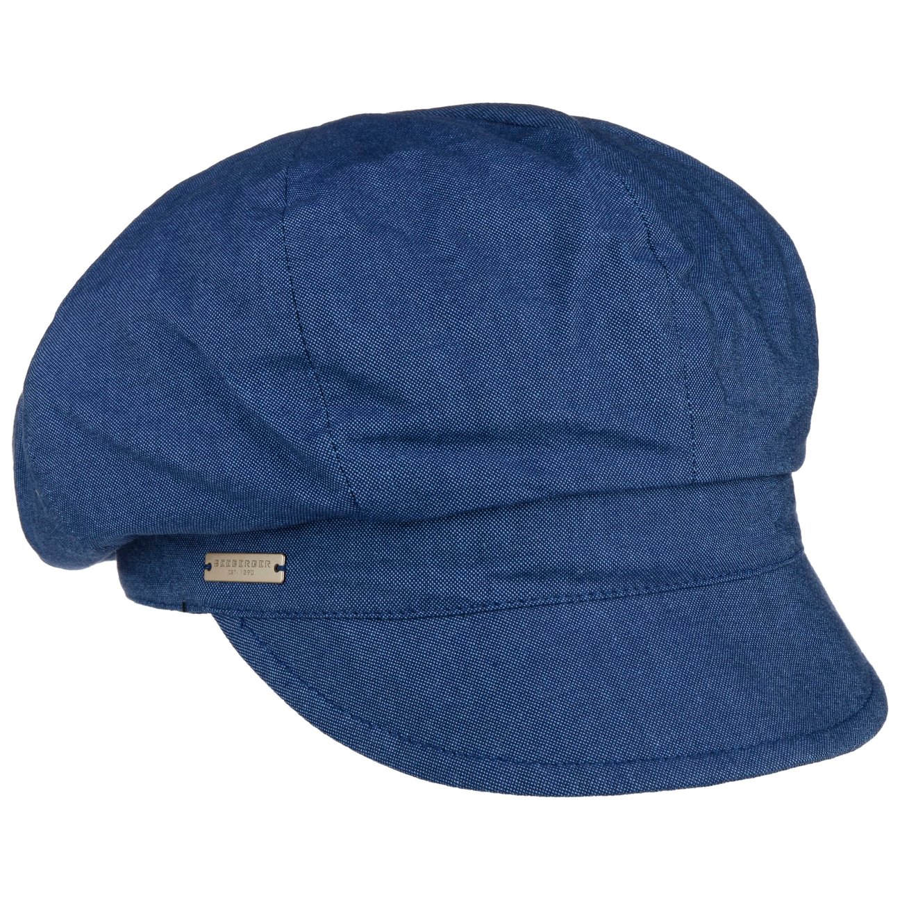 Seeberger Girls Navy Chambray Newsboy Cap By