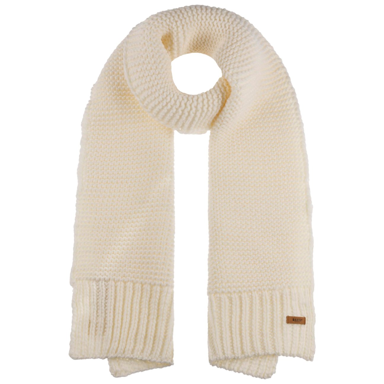 Barts Men's Cream White Jasemina Knit Scarf By