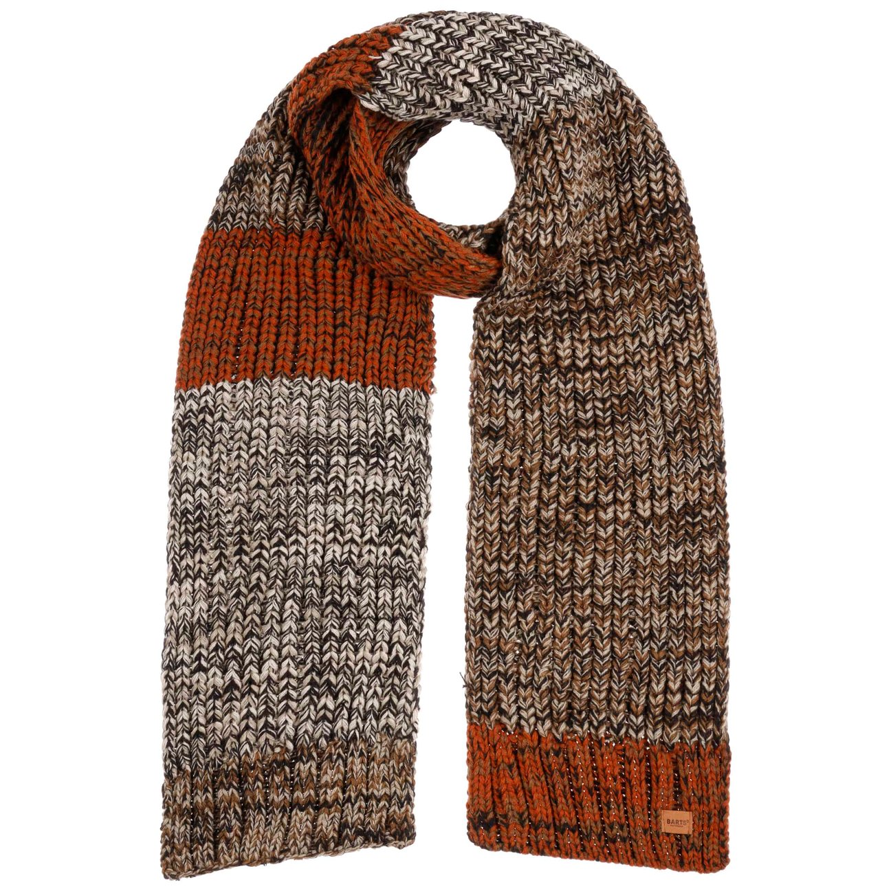 Barts Men's Rust Akotan Knit Scarf By