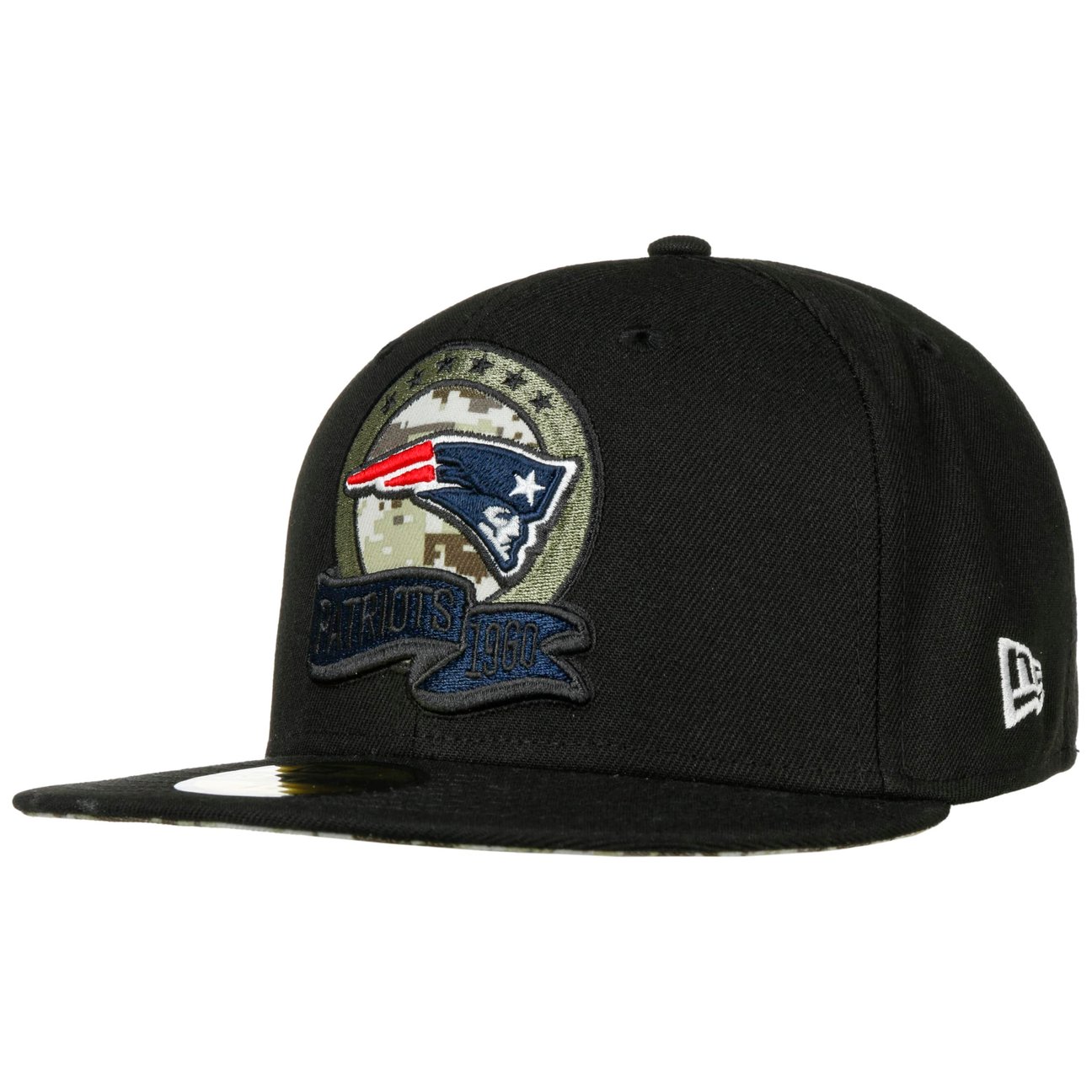 New Era Men's Black 59Fifty Nfl Sts 22 Patriots Cap By