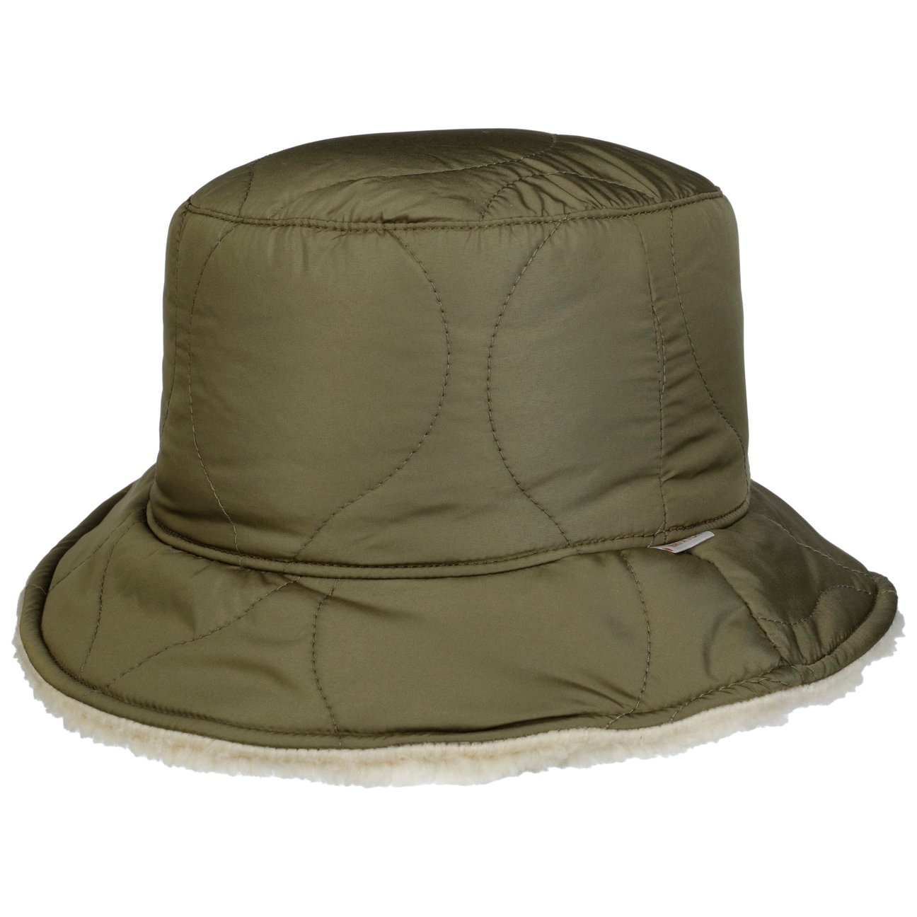 Brixton Women's Olive Fake Fur Bucket Hat By