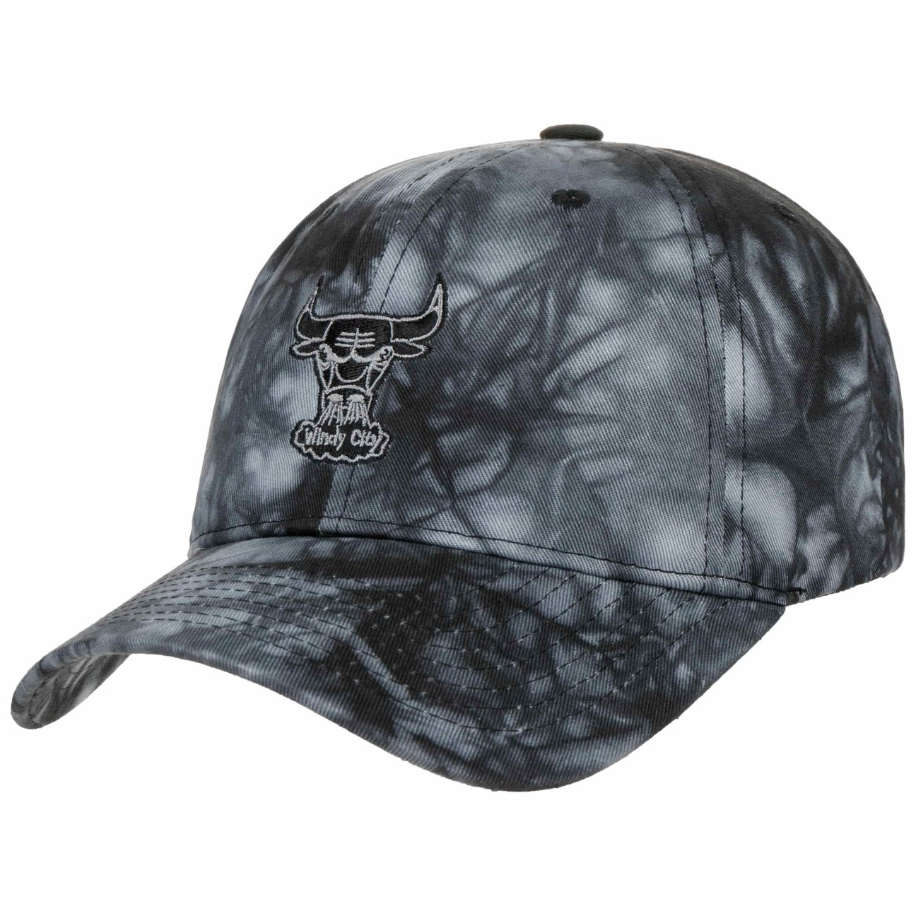 Mitchell & Ness Men's Black Nba Scrunch Tie Dye Bulls Cap By