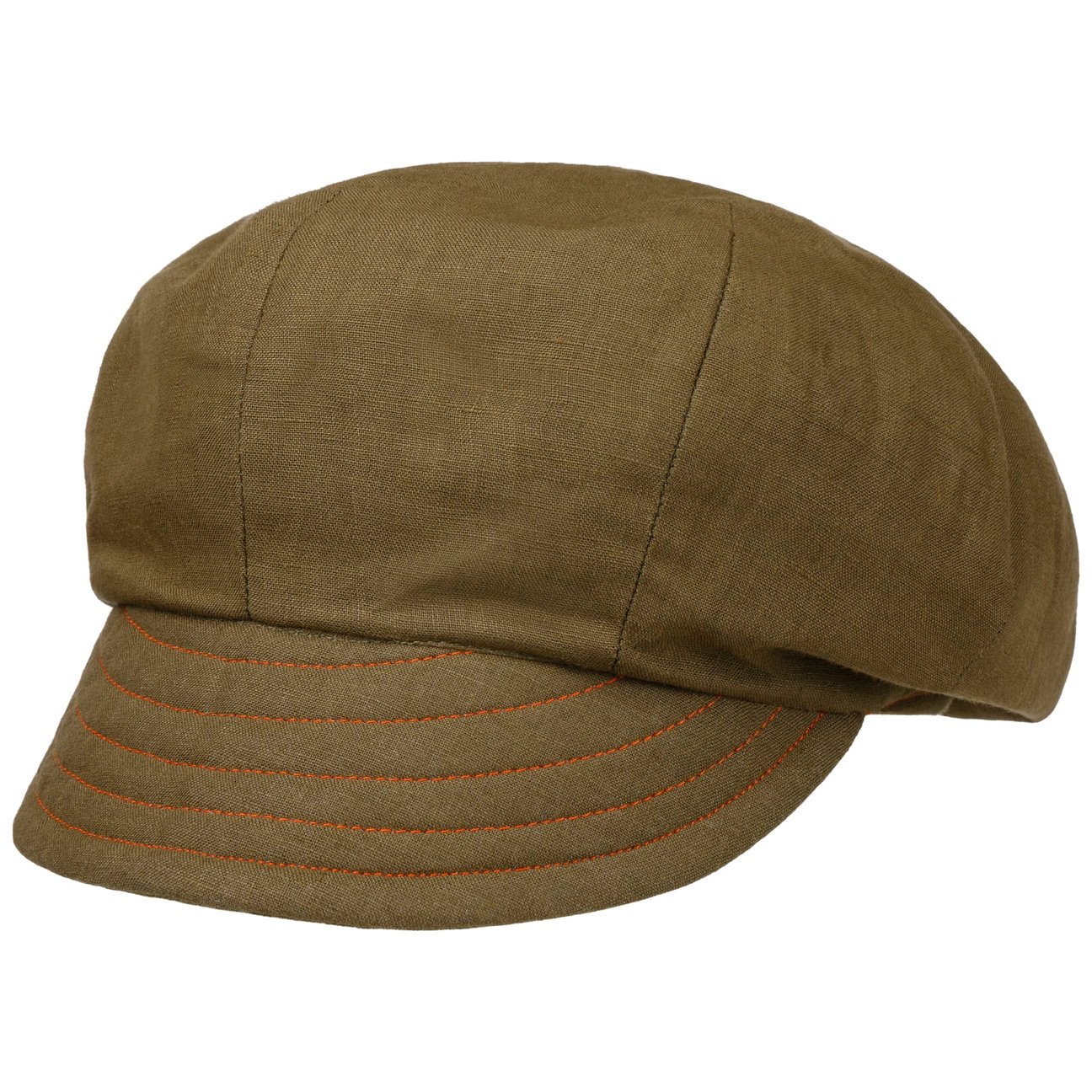 Alfonso D´Este Girls Olive Hemp Newsboy Cap By Alfonso DEste