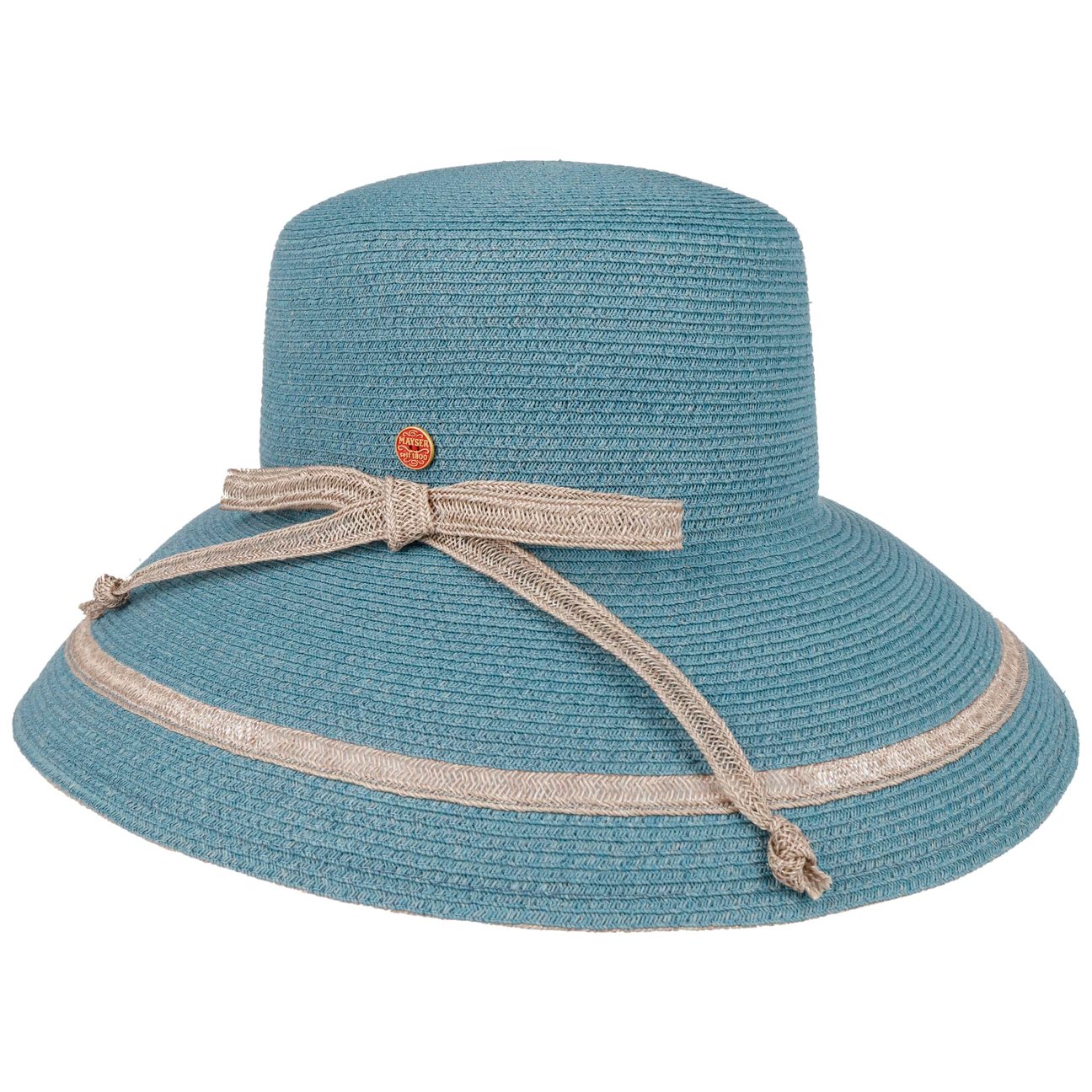 Mayser Women's Blue Lilien Raffia Hat By