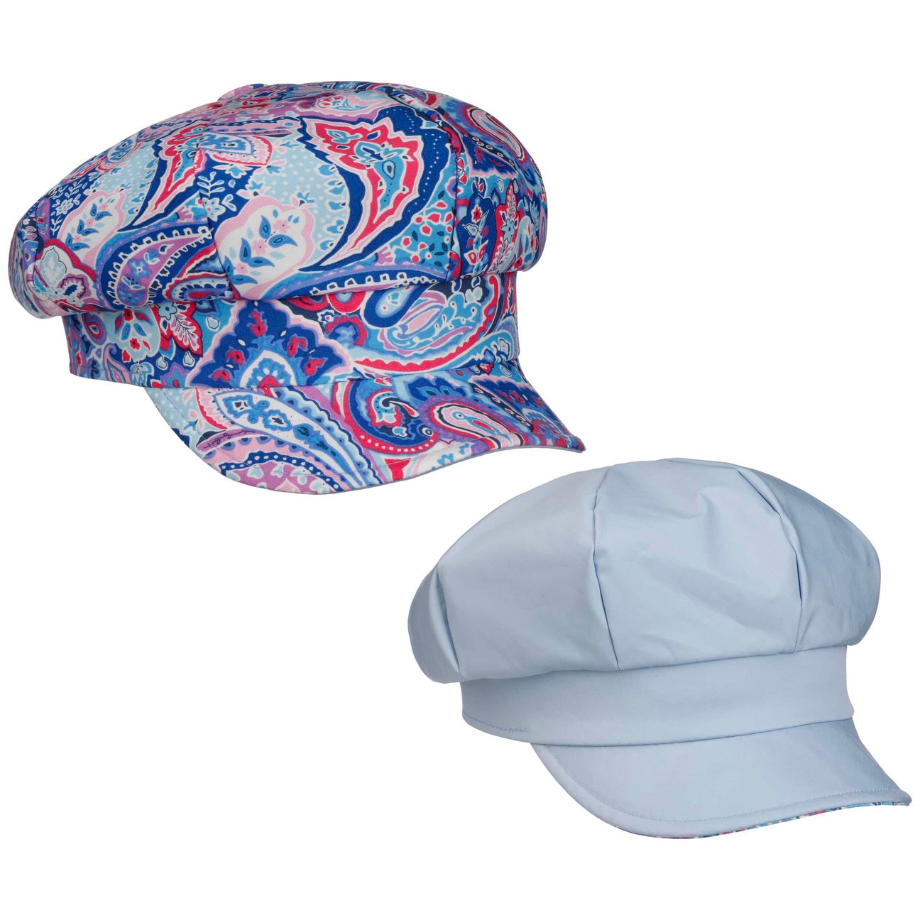 Mayser Girls Blue Camilla Paisley Newsboy Cap By