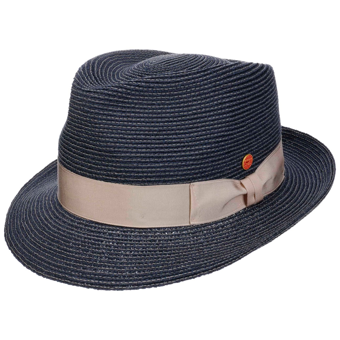Mayser Women's Navy Maleo Trilby Hemp Hat By