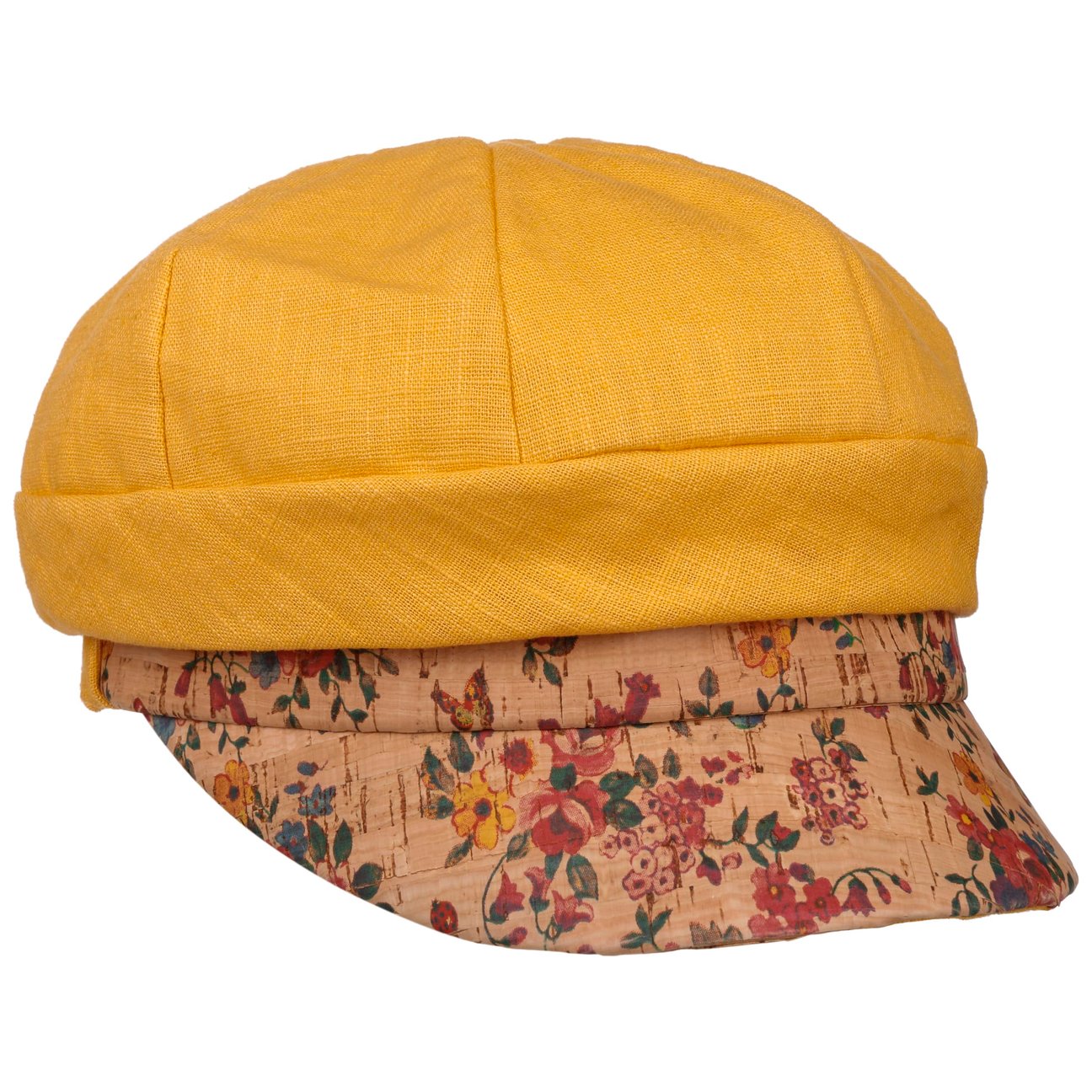 Bedacht Women's Yellow Sevola Newsboy Cap By