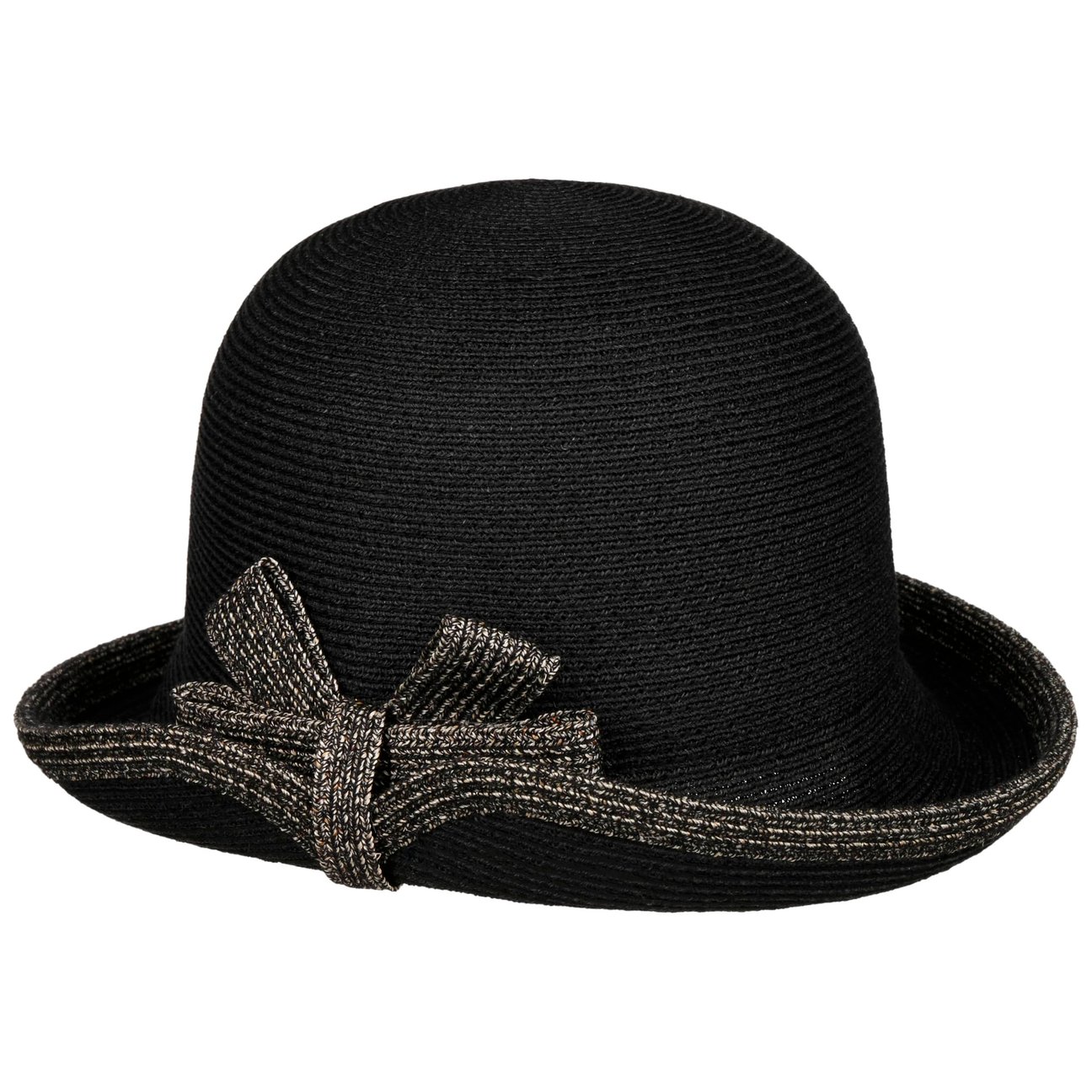 Bedacht Women's Black Nialena Twotone Hemp Hat By