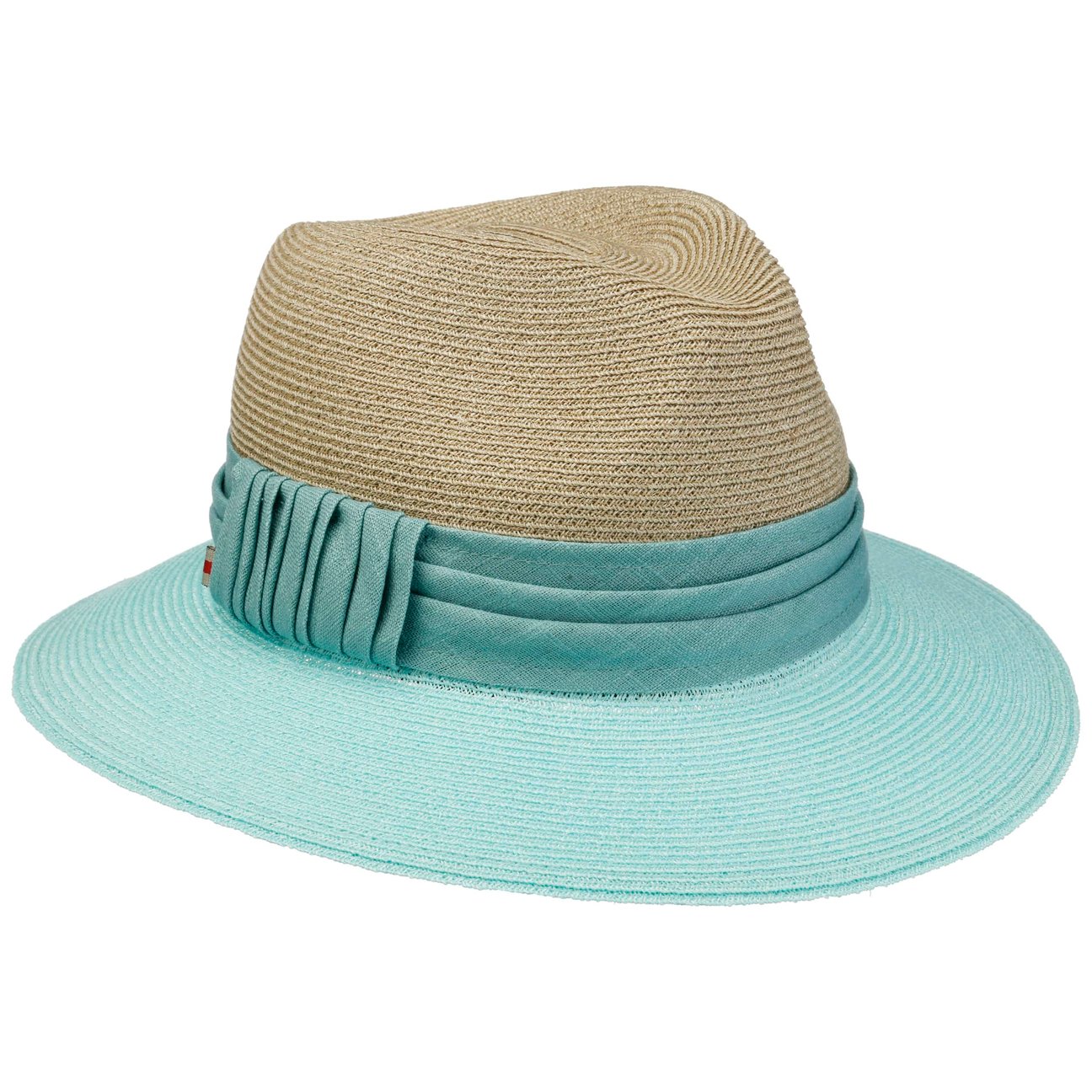 Bedacht Women's Turquoise Maleva Twotone Traveller Hat By