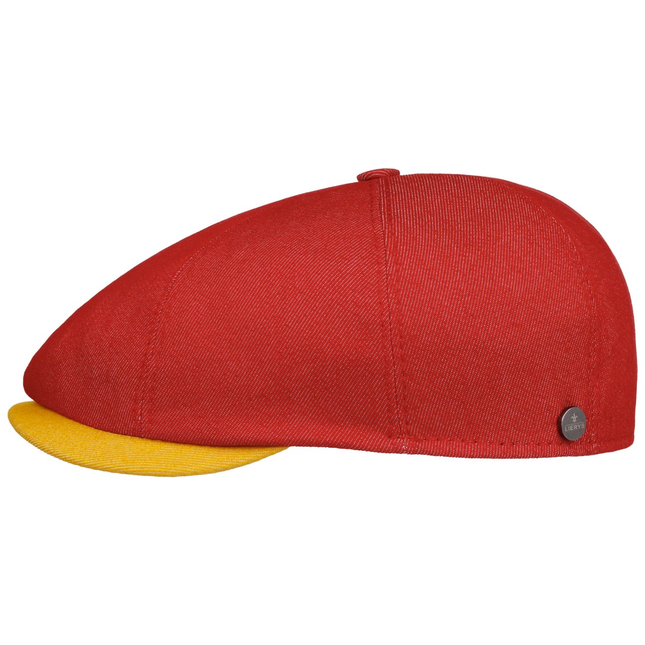 Lierys Red Lesley Twotone Flat Cap By