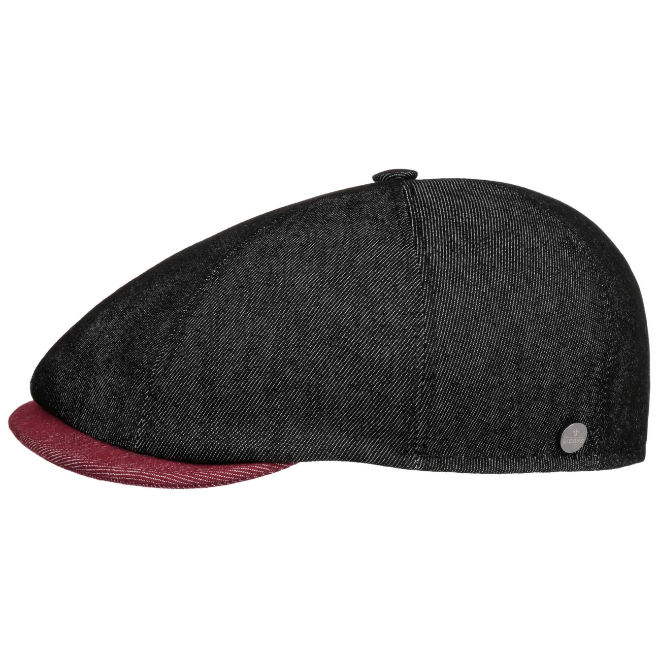 Lierys Black Lesley Twotone Flat Cap By