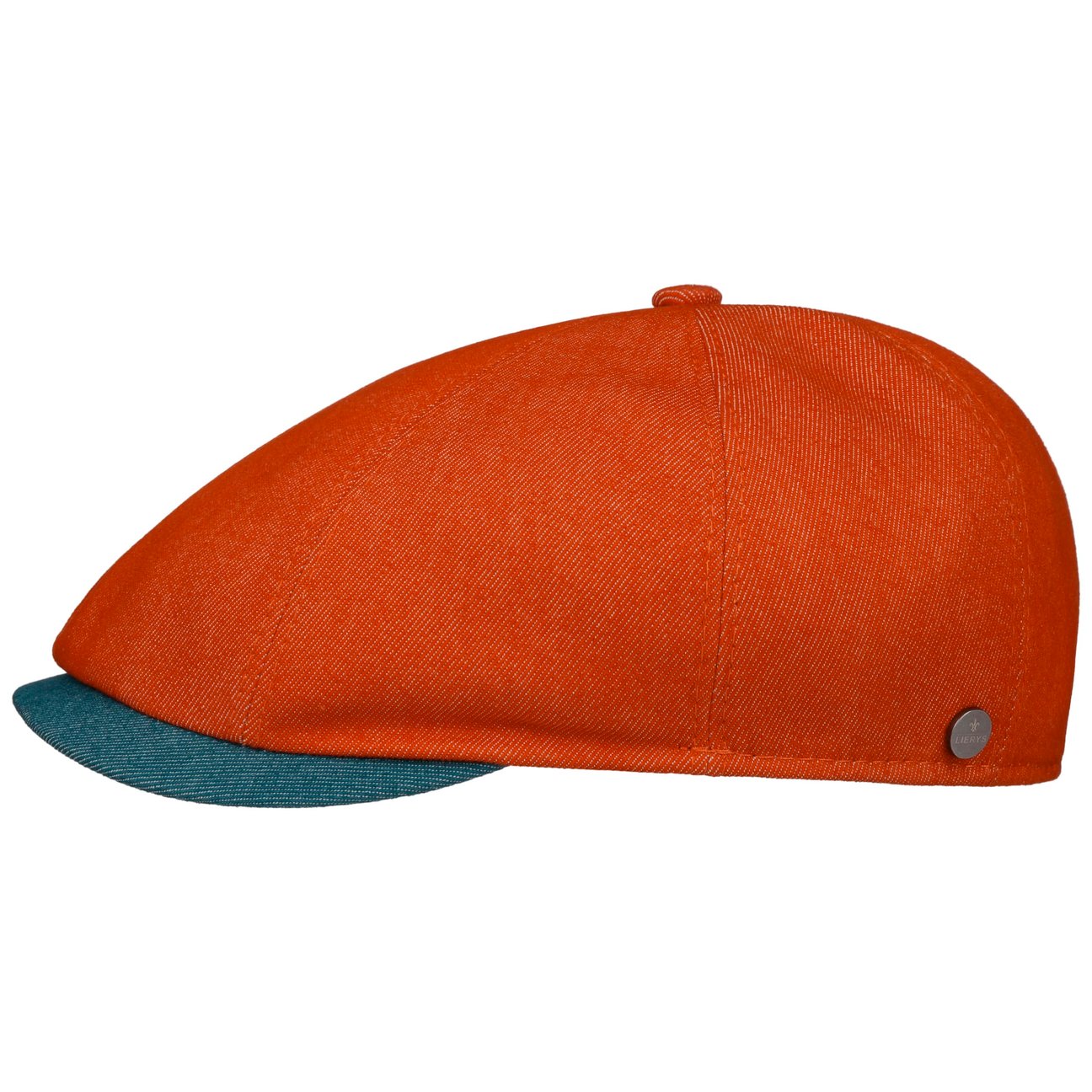 Lierys Orange Lesley Twotone Flat Cap By