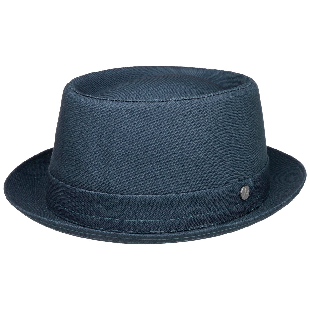 Lierys Women's Blue Uni Pork Pie Cotton Hat By