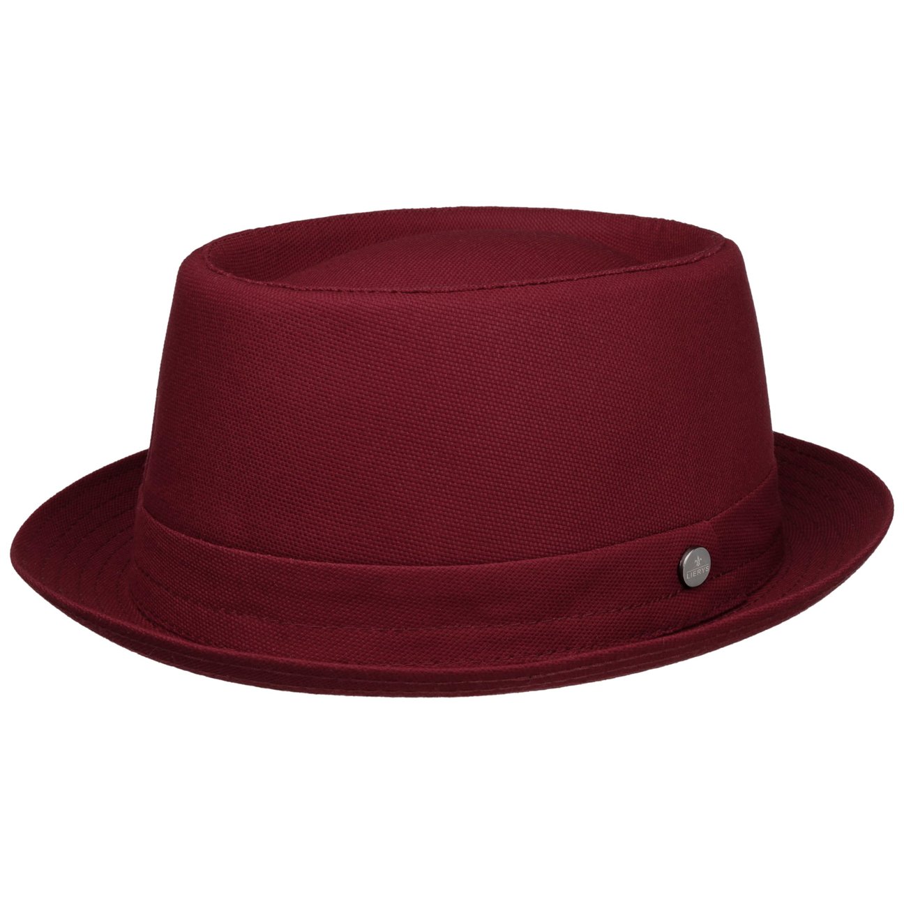 Lierys Women's Bordeaux Uni Pork Pie Cotton Hat By