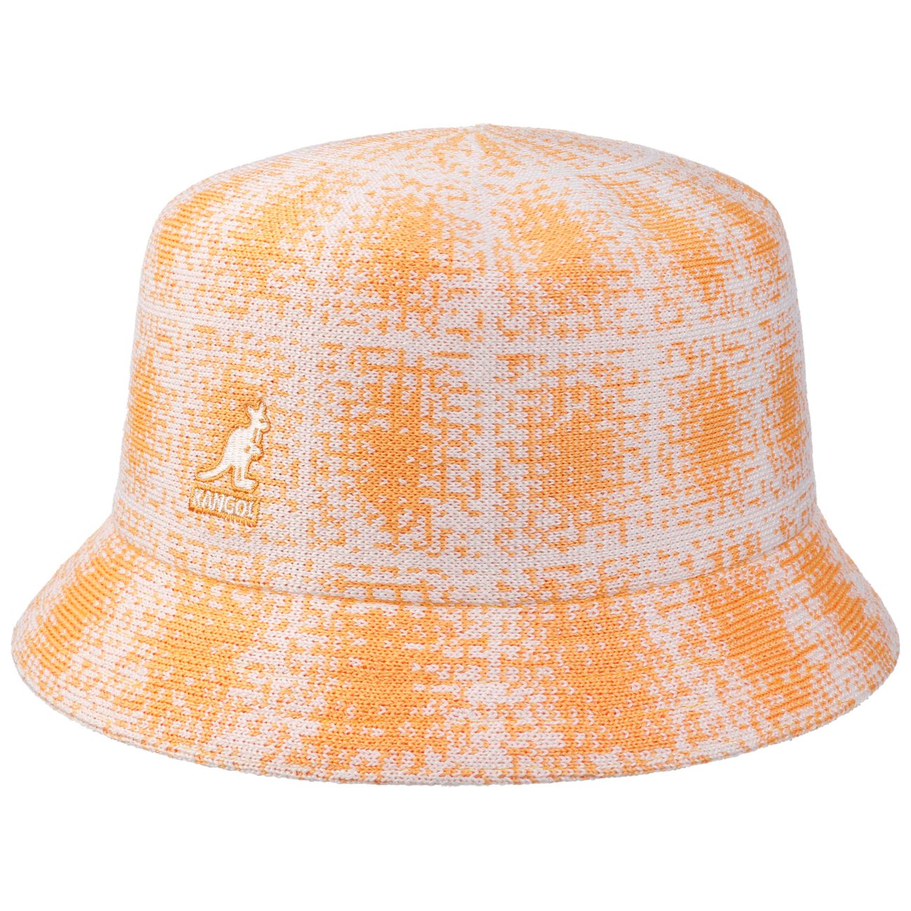 Kangol Women's Yellow Grunge Plaid Bin Bucket Hat By