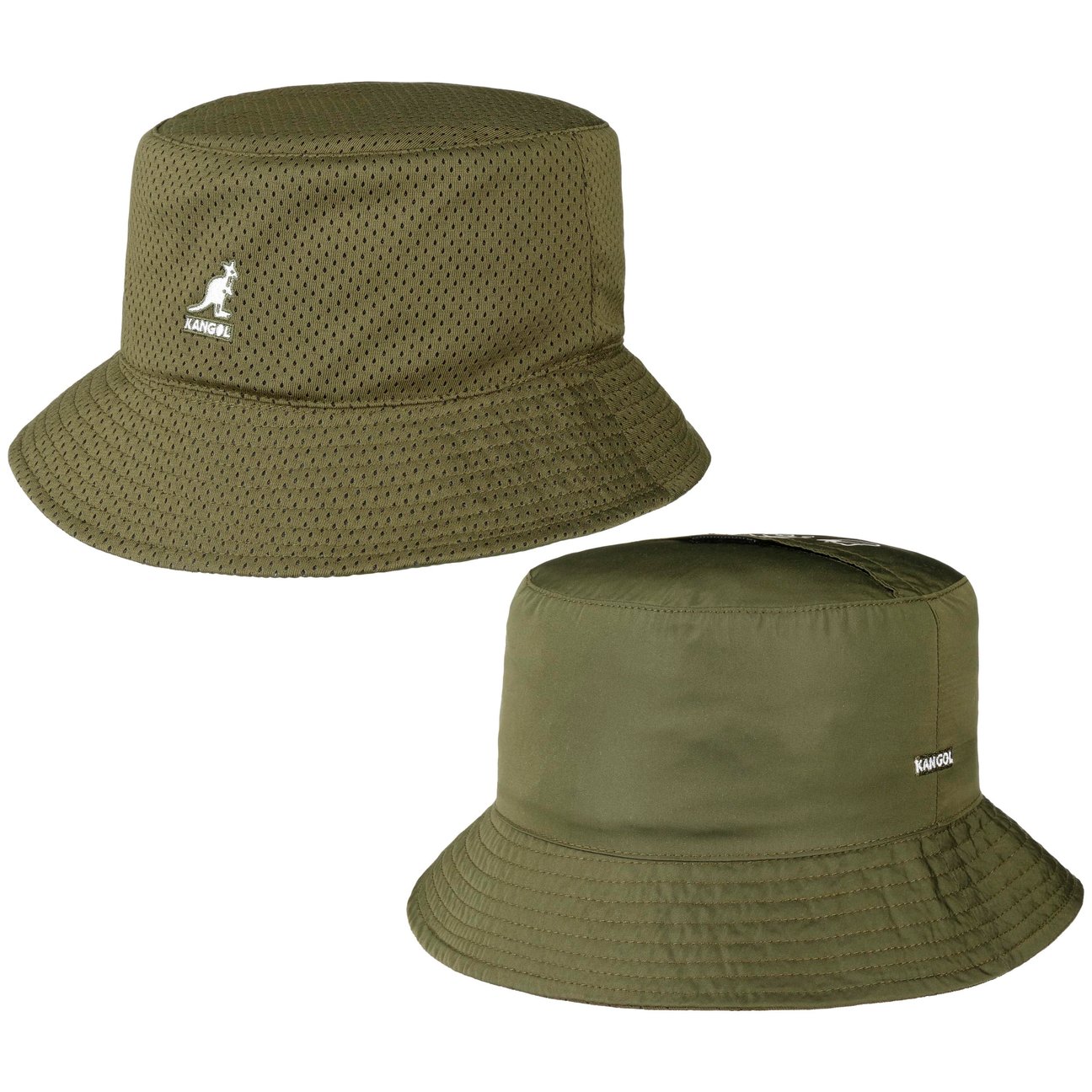 Kangol Men's Olive Coordinates Bucket Reversible Hat By