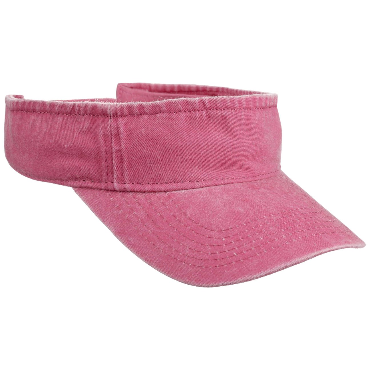 Lipodo Unisex Pink Washed Cotton Visor By