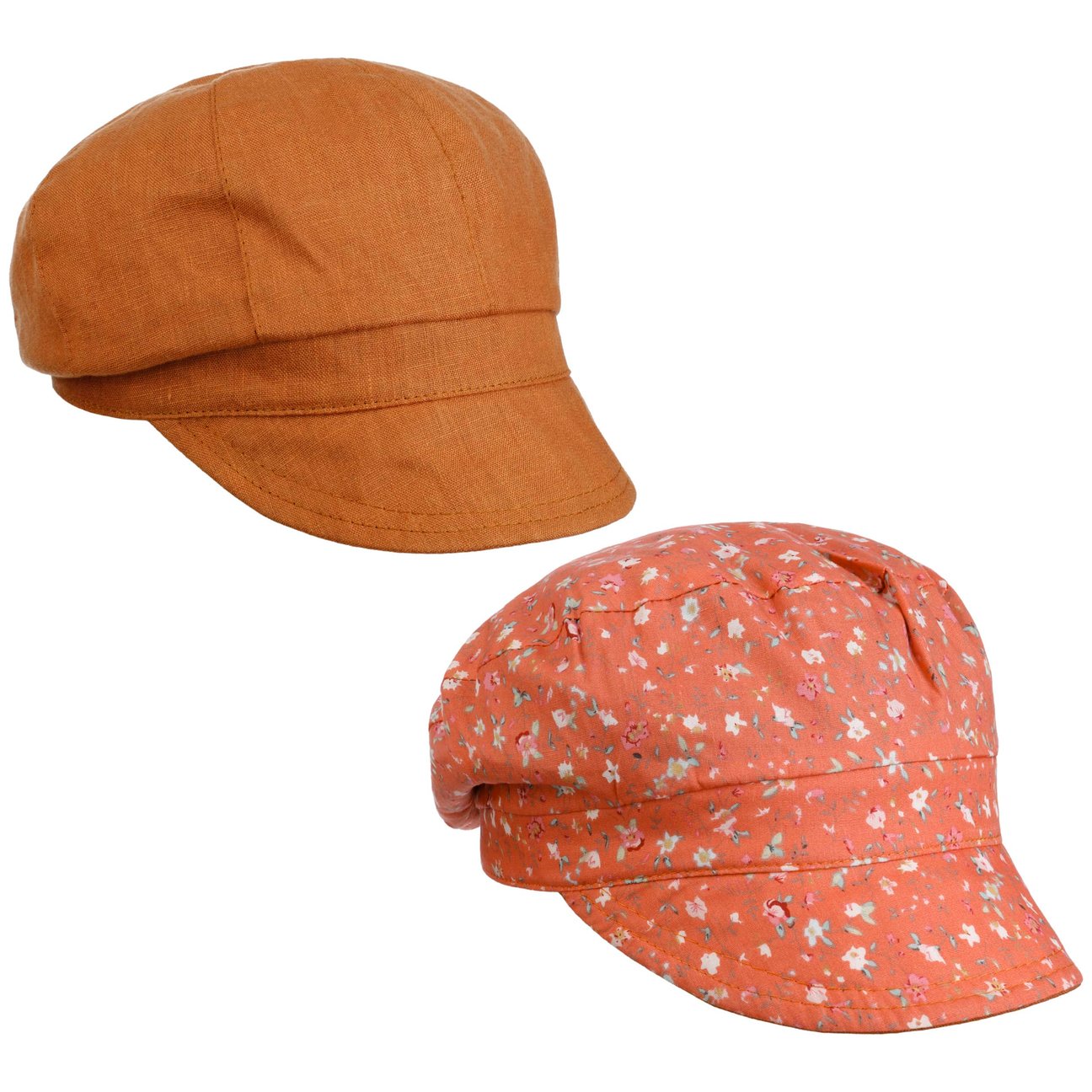 Lipodo Unisex Kids Rust Millefleurs Reversible Cap By