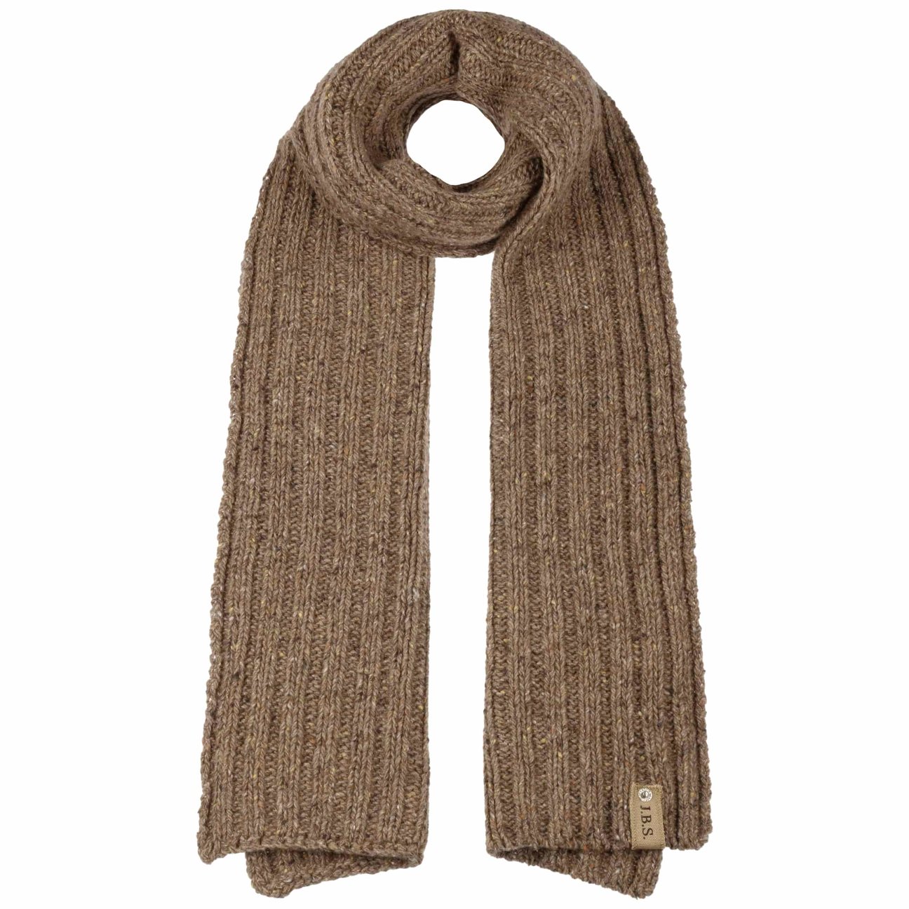 Stetson Brown Hantsport Donegal Wool Knit Scarf By