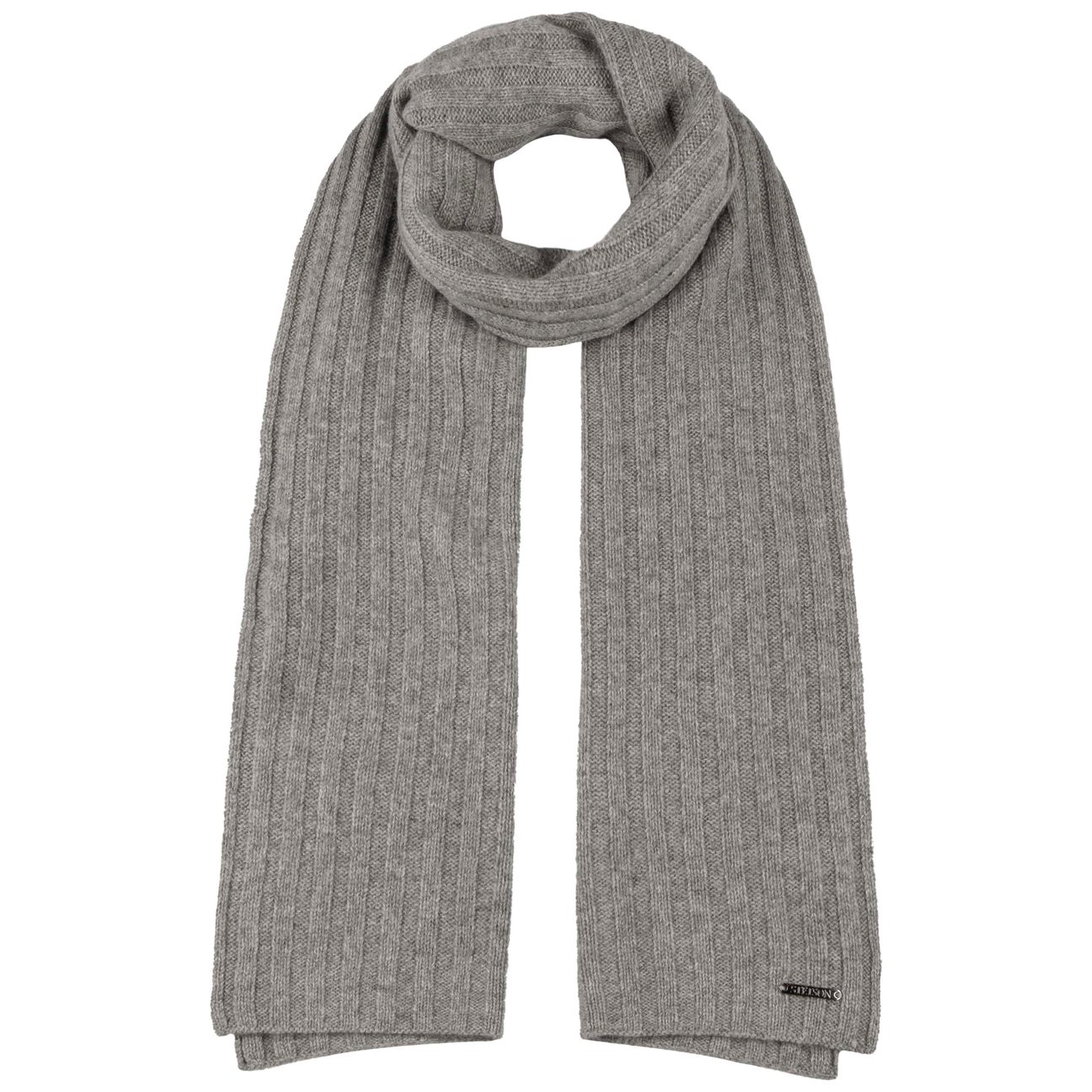 Stetson Women's Grey Sergnano Cashmere Scarf By