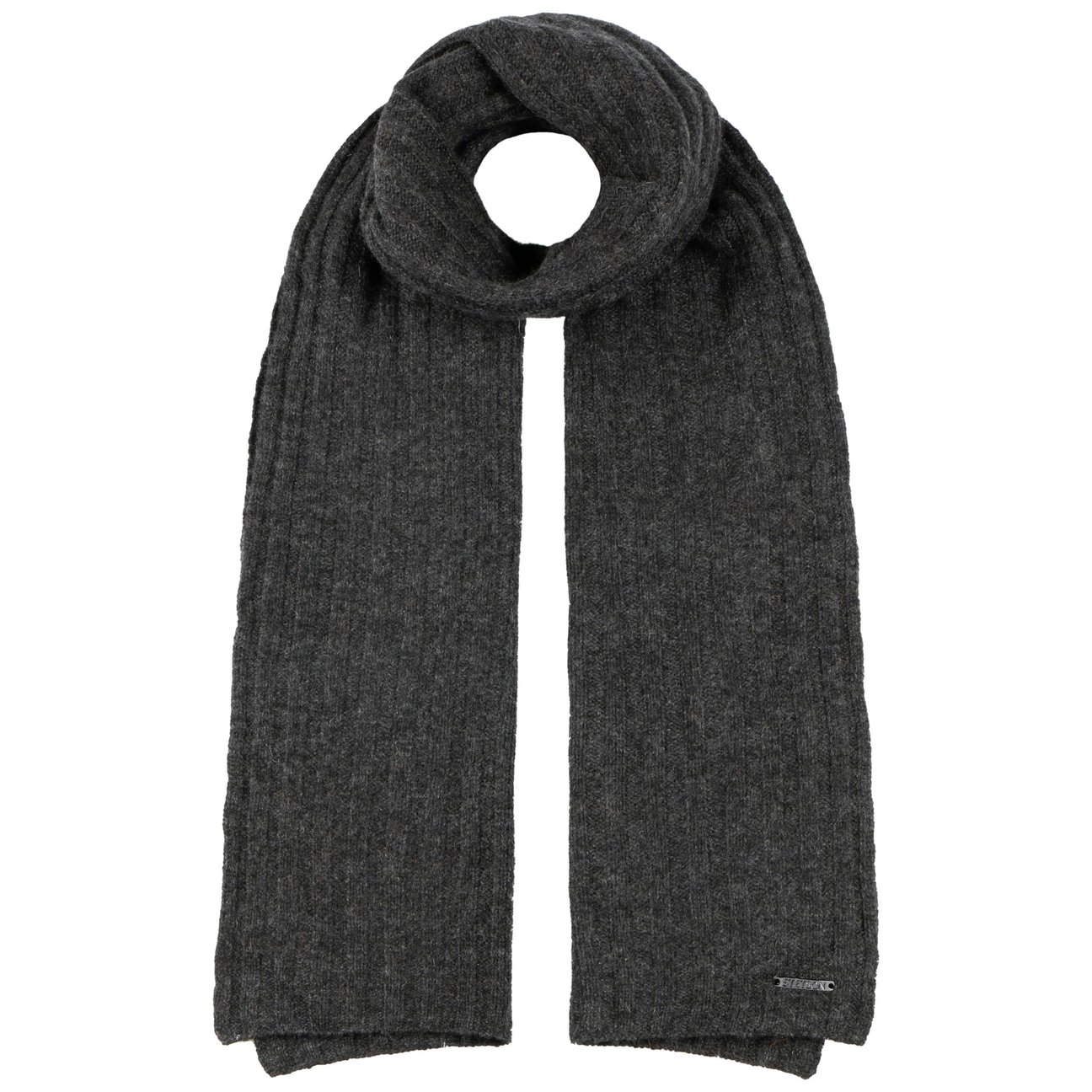 Stetson Women's Anthracite Sergnano Cashmere Scarf By