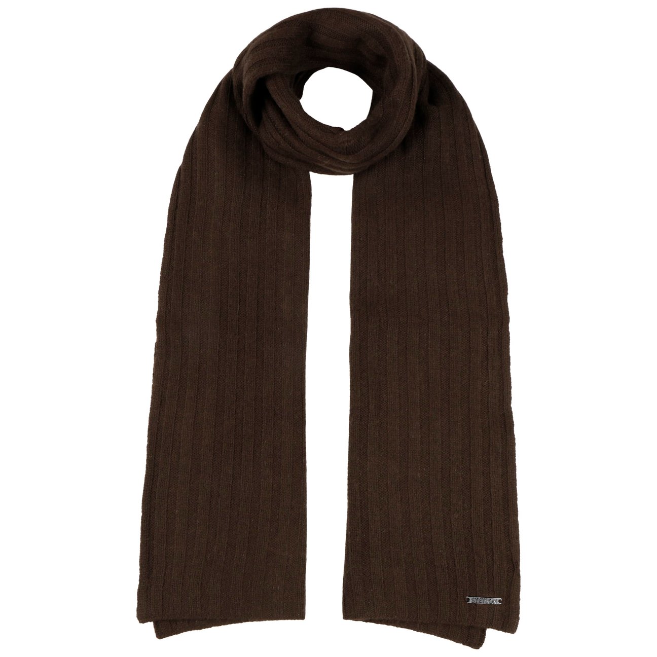 Stetson Women's Dark Brown Sergnano Cashmere Scarf By