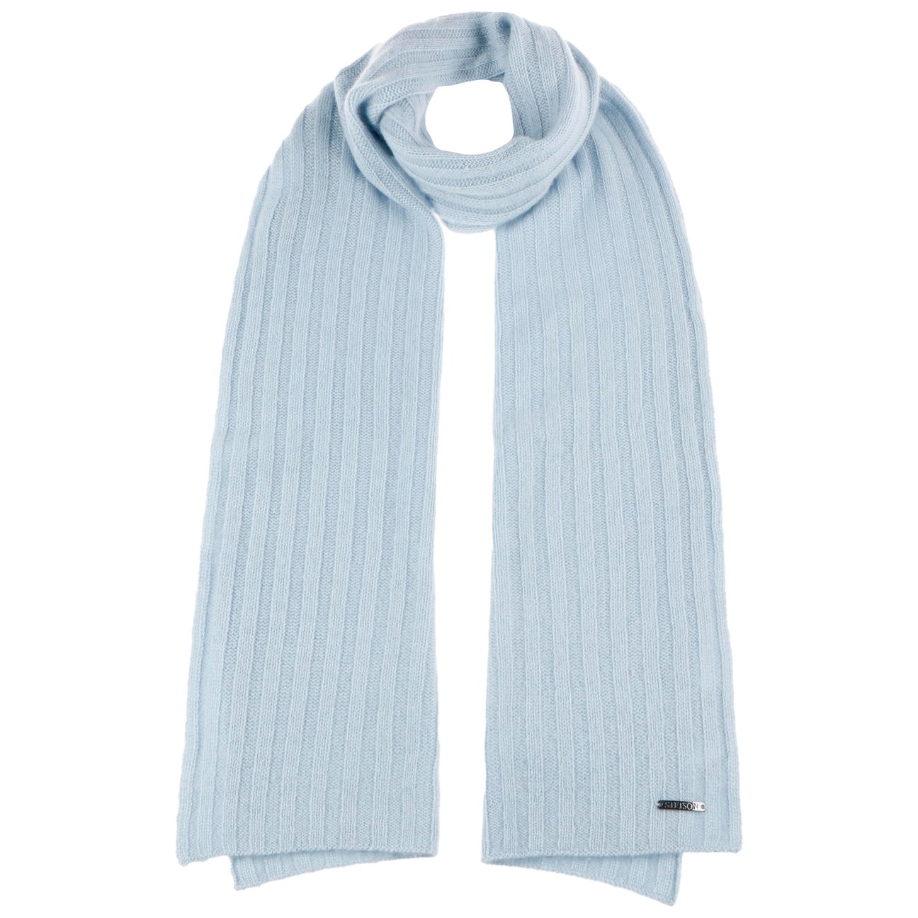 Stetson Women's Light Blue Sergnano Cashmere Scarf By