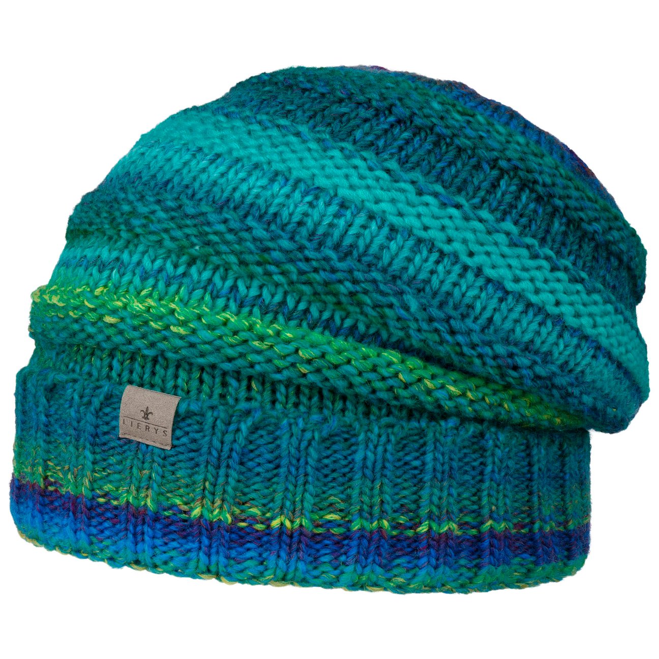 Lierys Women's Green-Blue Bernardo Beanie With Cuff And Fleece By