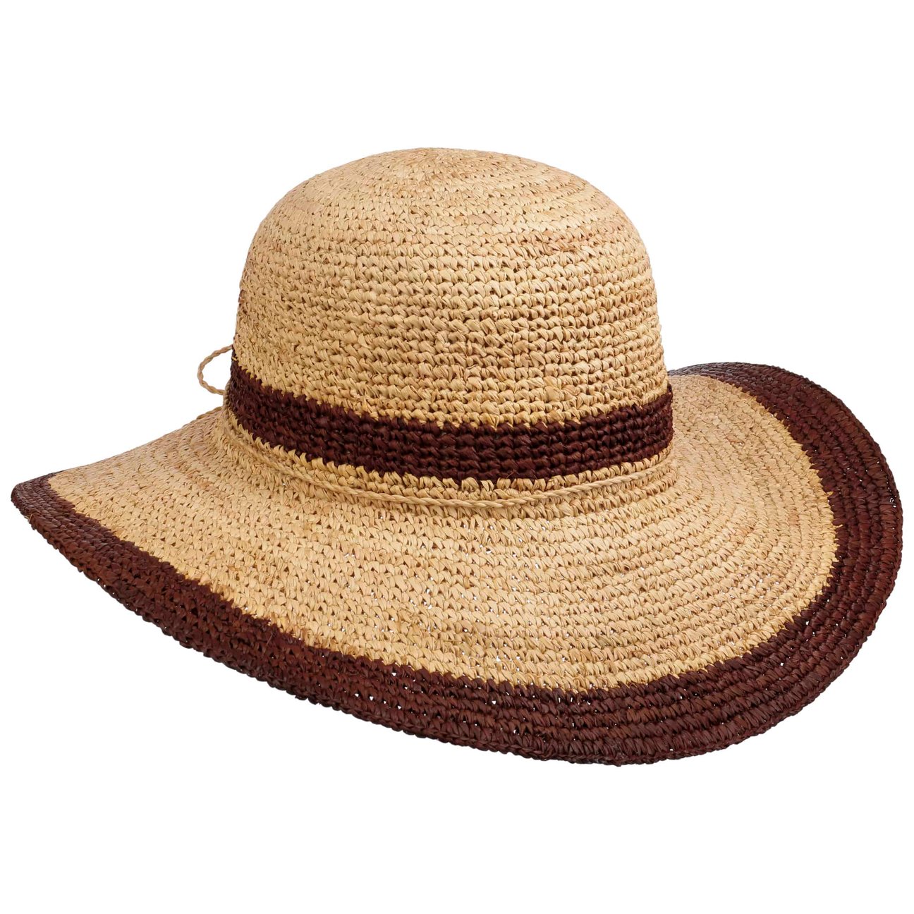 Hatshopping.co.uk Women's Nature-Brown Margate Raffia Floppy Hat