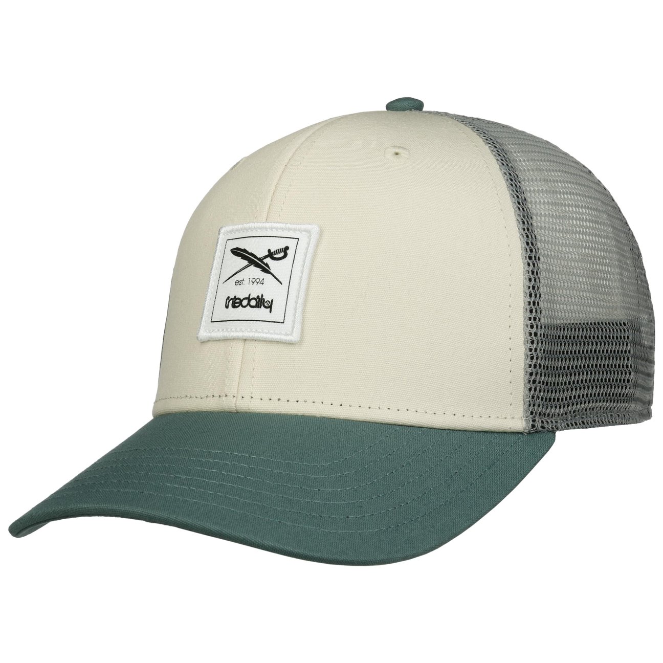 Iriedaily Women's Pigeon Blue Daily Flag Low Rise Mesh Cap By