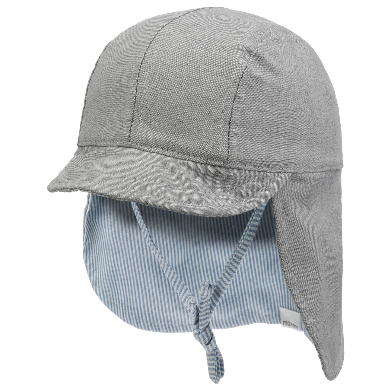 Maximo Grey-Mottled Tigo Kids Cap With Neck Protection By