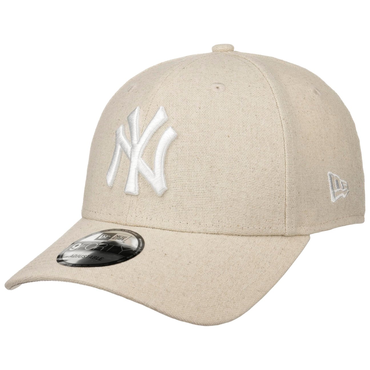 New Era Men's Beige 9Forty Linen Ny Yankees Cap By