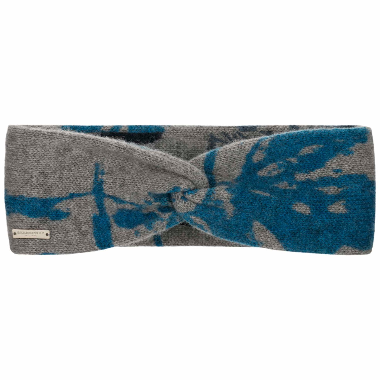 Seeberger Women's Grey Cashmere Flower Headband By