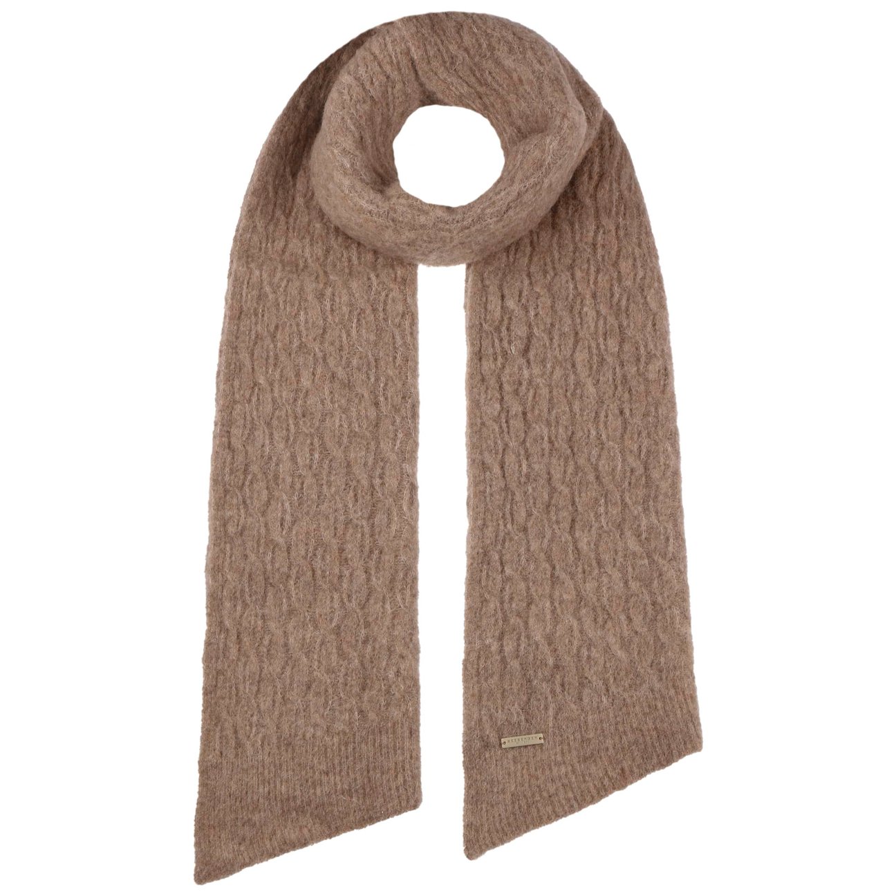 Seeberger Women's Beige Majalisa Alpaca Knit Scarf By