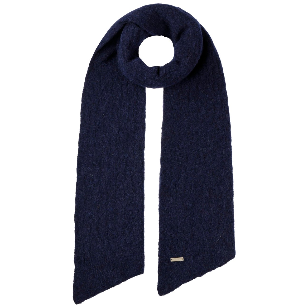 Seeberger Women's Navy Majalisa Alpaca Knit Scarf By