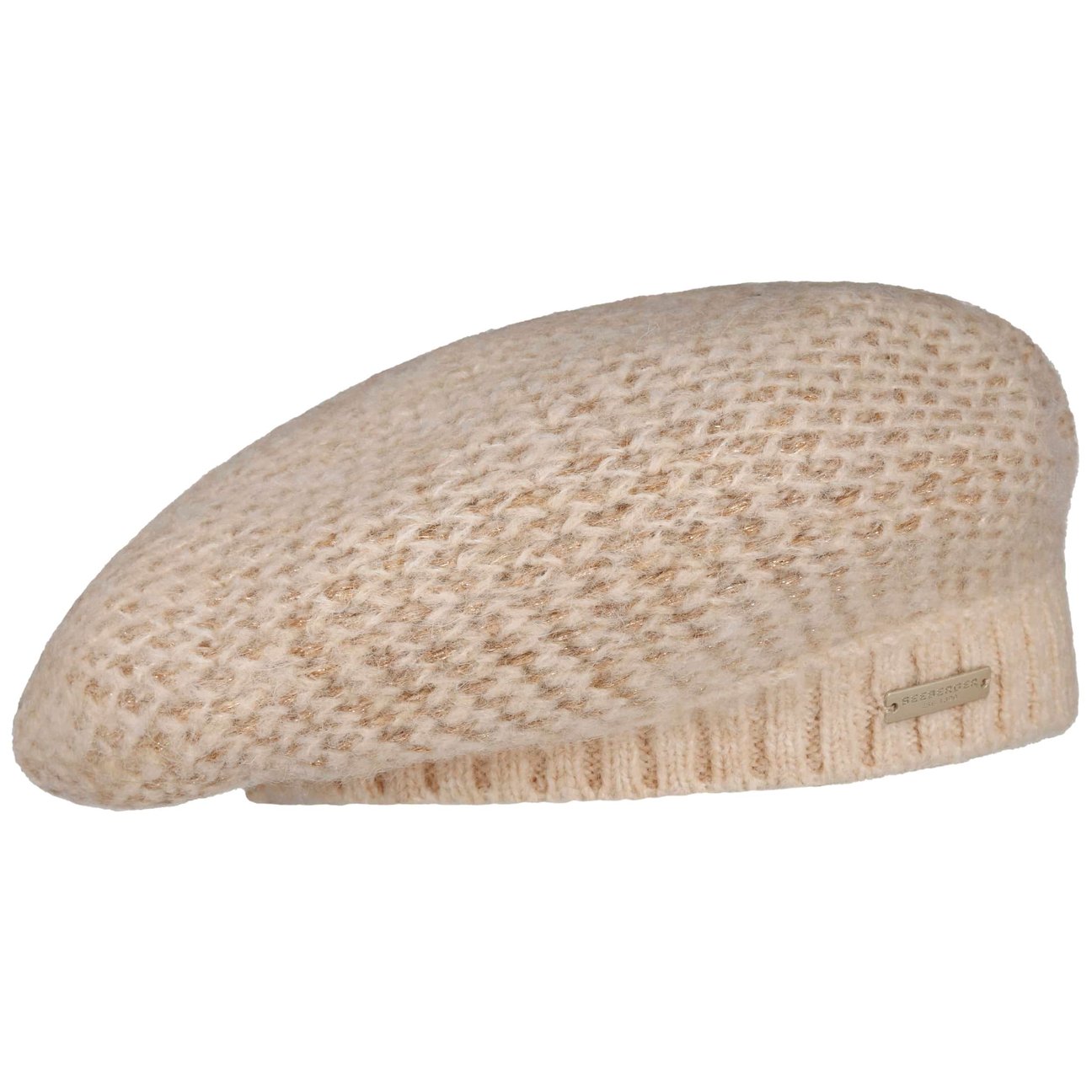 Seeberger Women's Beige Ripalta Knit Beret By