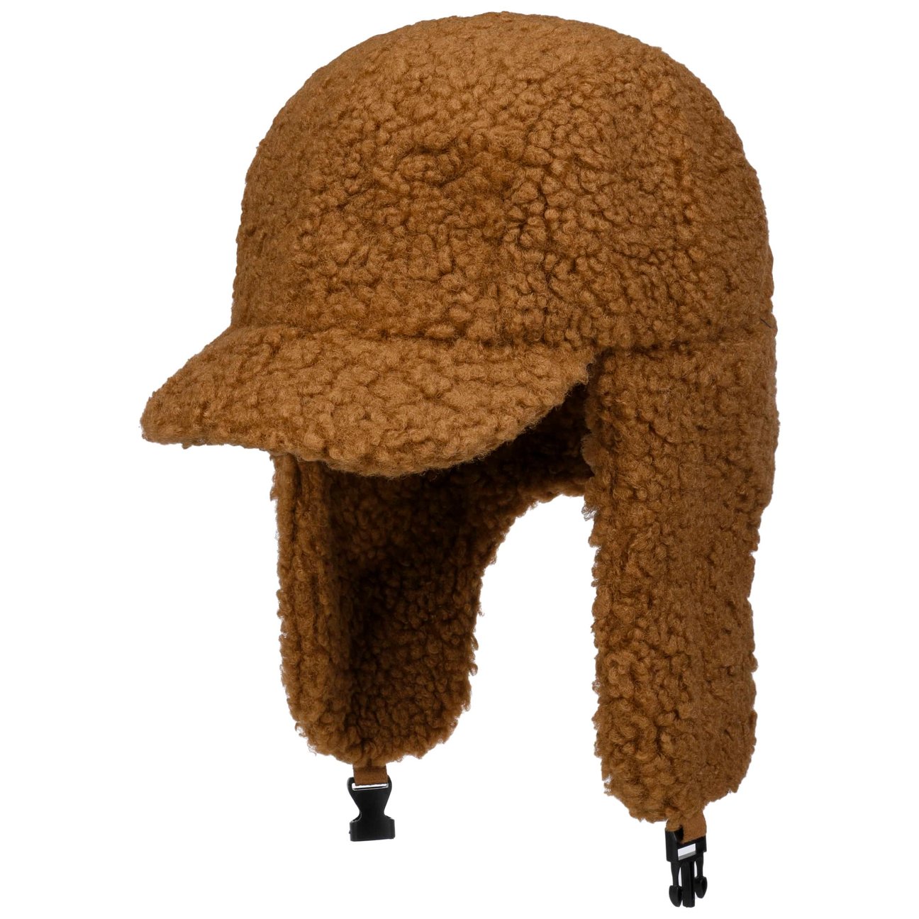 Seeberger Women's Brown Teddy Fur Aviator Hat By