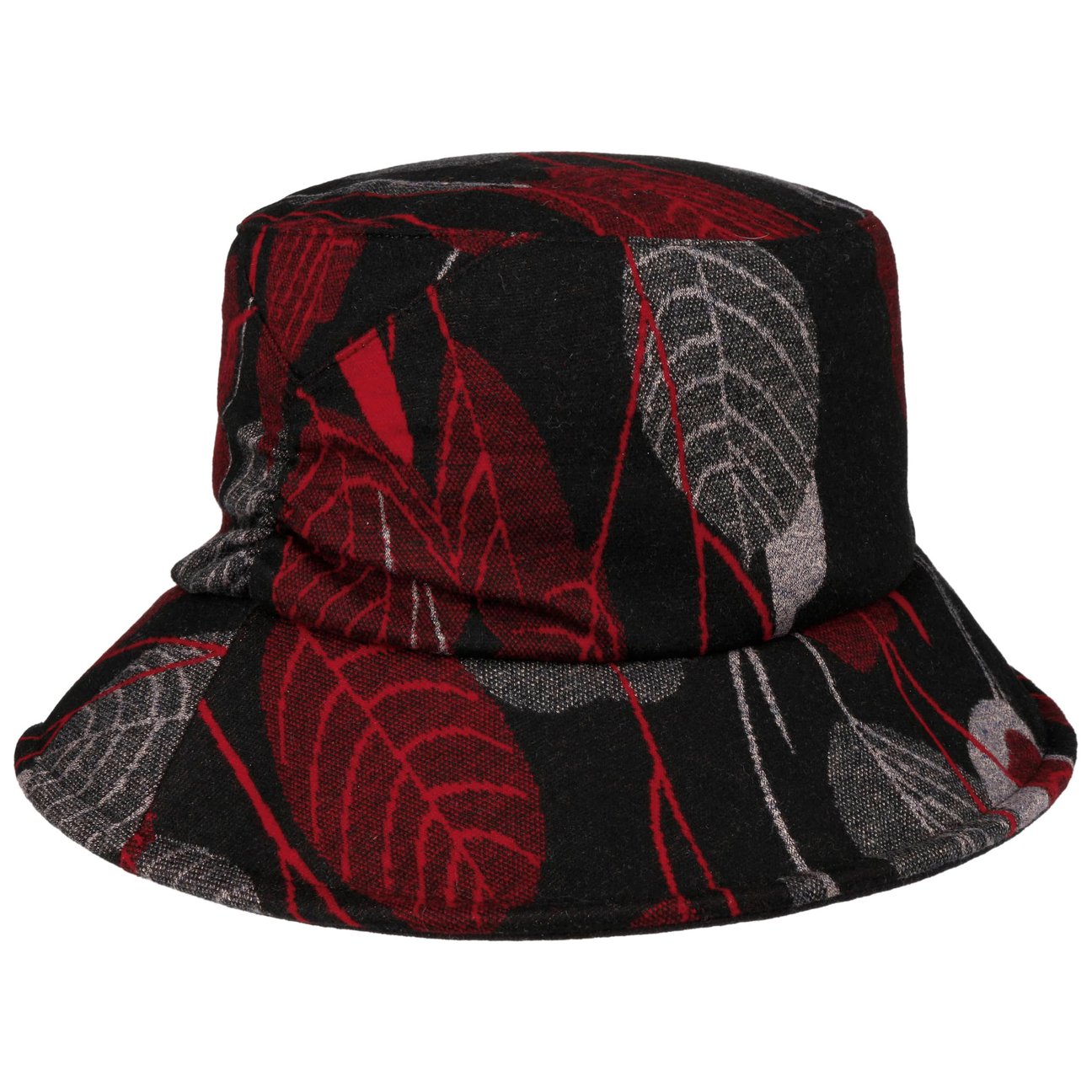 Seeberger Women's Red Pioltella Bucket Cloth Hat By