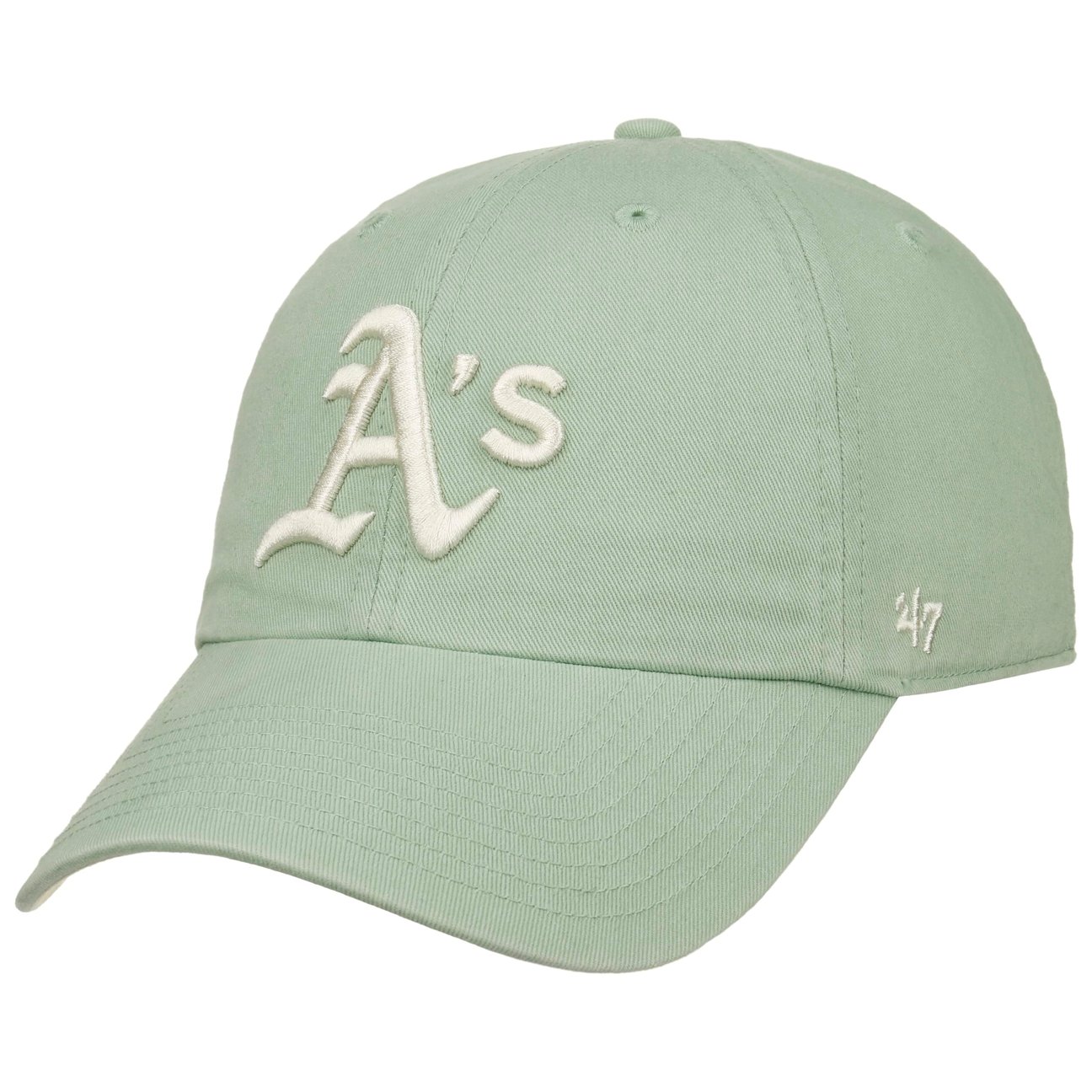47 Brand Men's Mint Green Athletics Ballpark Clean Up Cap By
