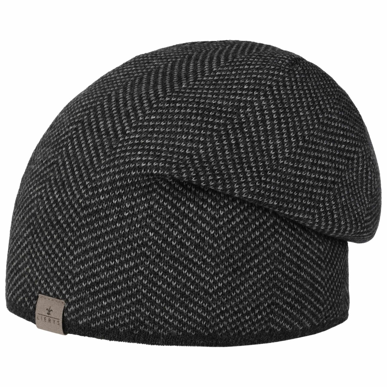 Lierys Men's Anthracite Ivarrud Knit Beanie Hat By