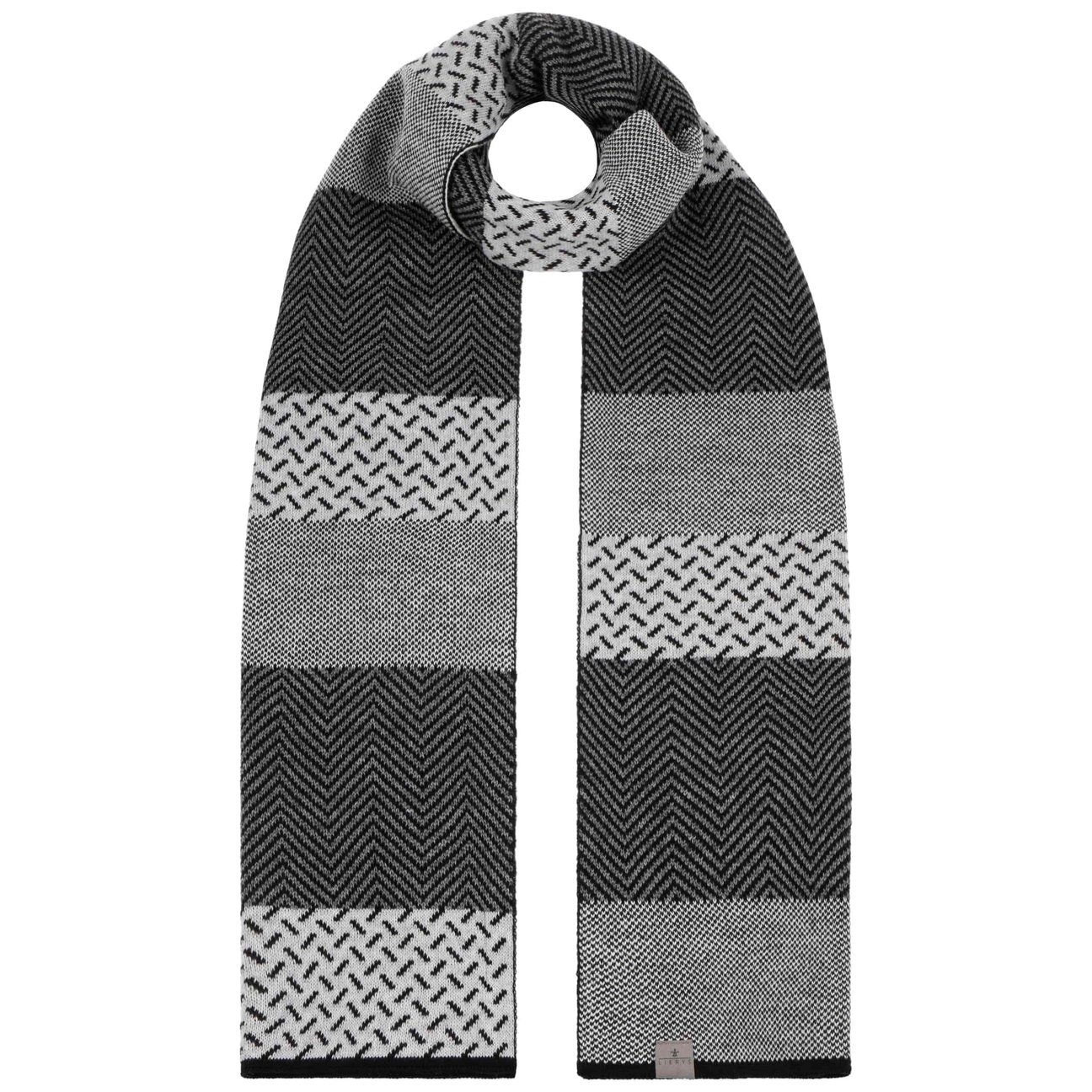 Lierys Men's Anthracite Ivarrud Knit Scarf By