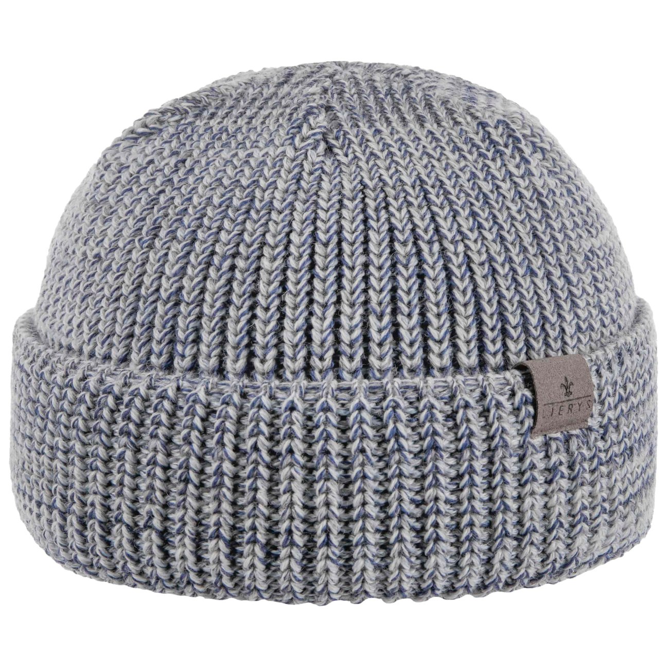 Lierys Blue-Grey Gots Merino Docker Hat By