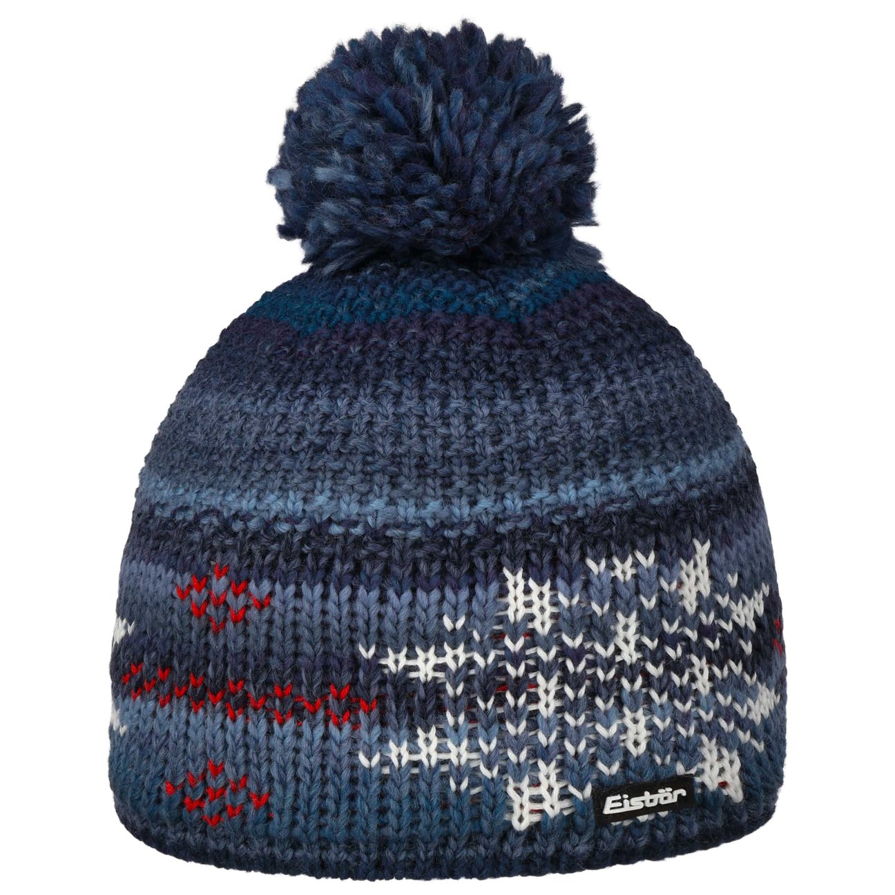 Eisbär Men's Navy Ike Pompom Beanie Hat By