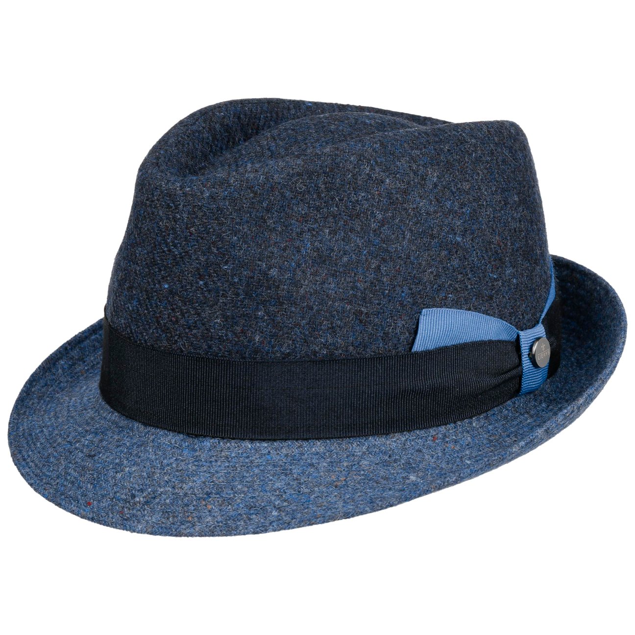 Lierys Women's Blue Classic Twotone Trilby Wool Hat By
