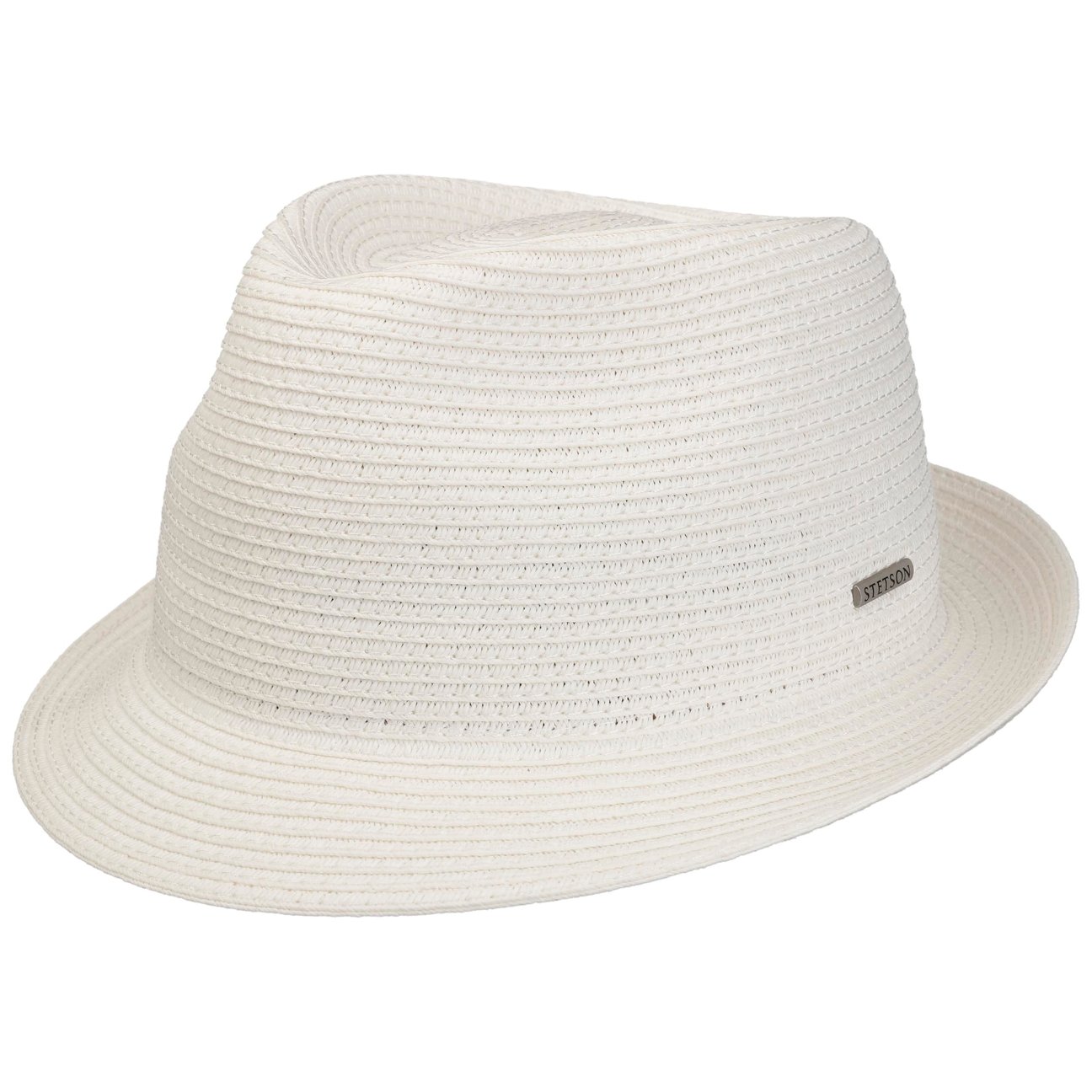 Stetson Women's White Dawson Toyo Trilby Straw Hat By