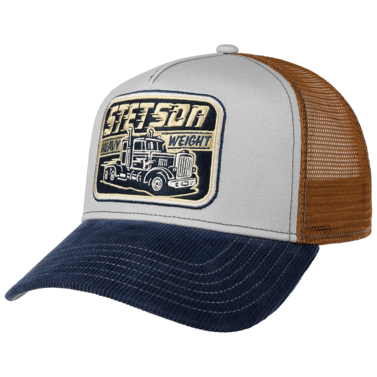 Stetson Brown Heavy Weight Trucker Cap By