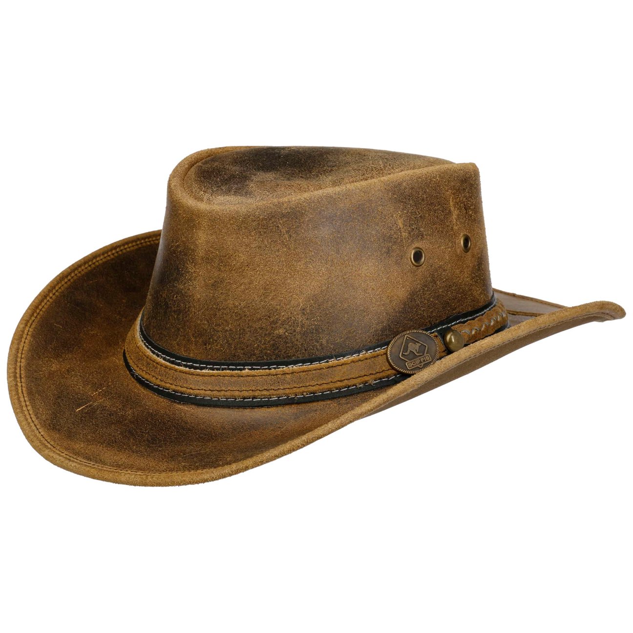Scippis Brown Irving Cowhide Western Hat By