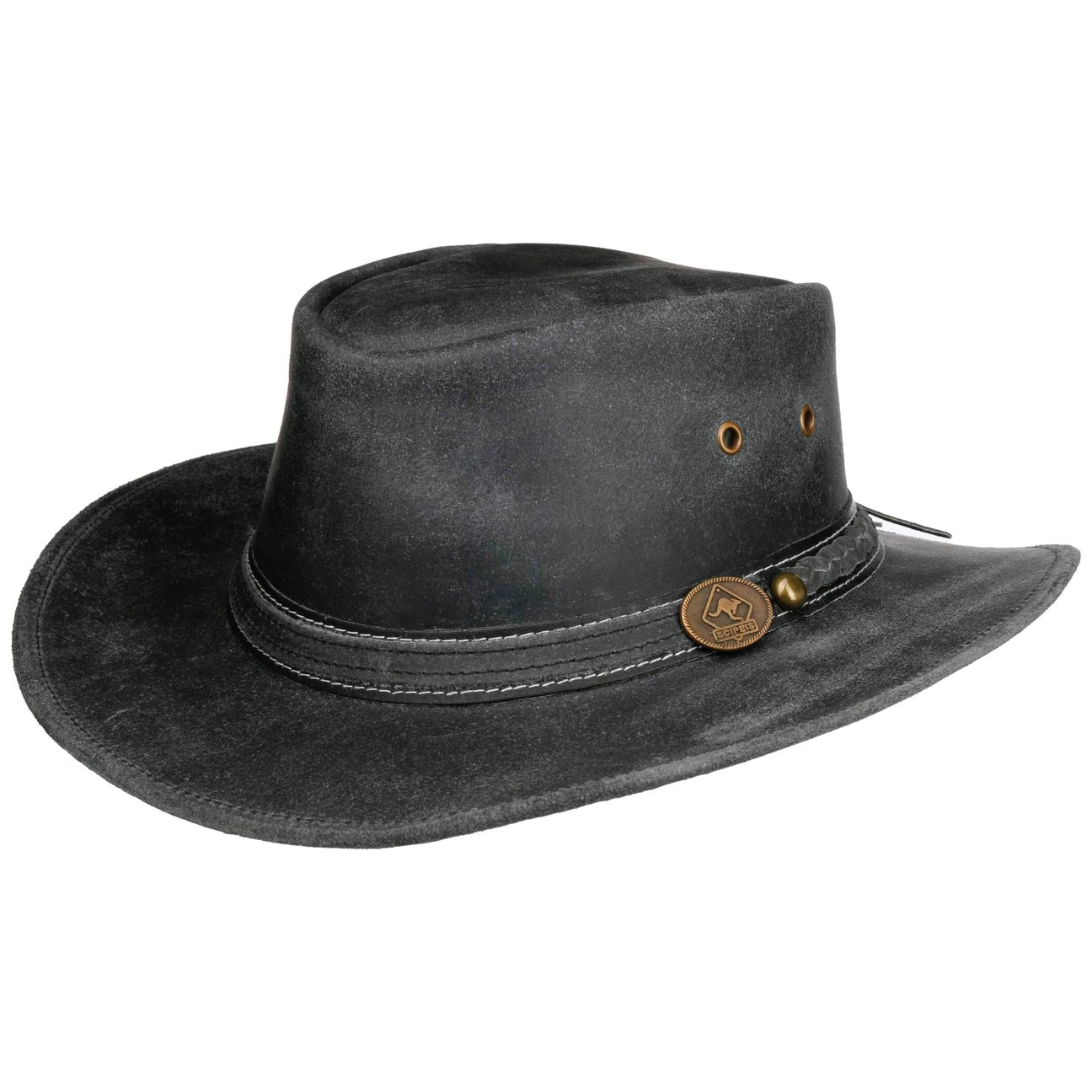 Scippis Black Irving Cowhide Western Hat By